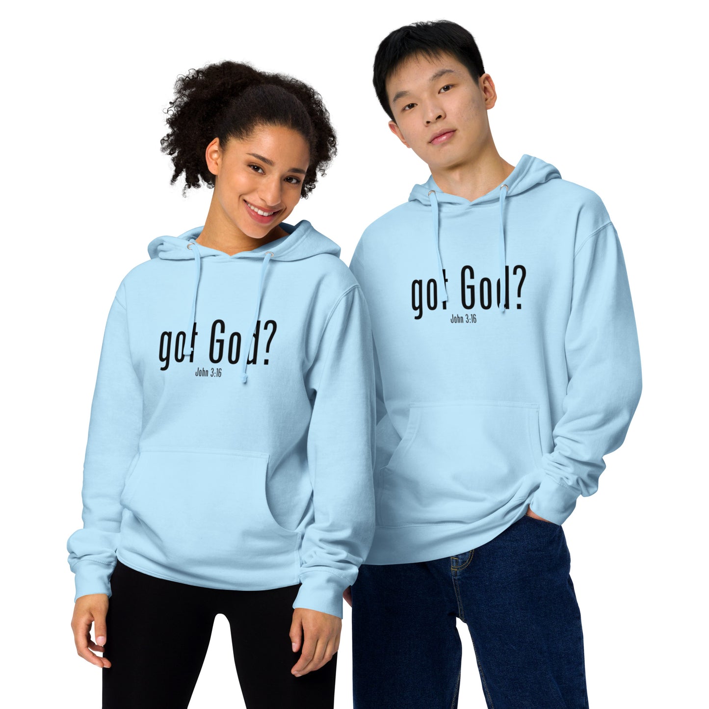 GOT GOD? Unisex midweight hoodie