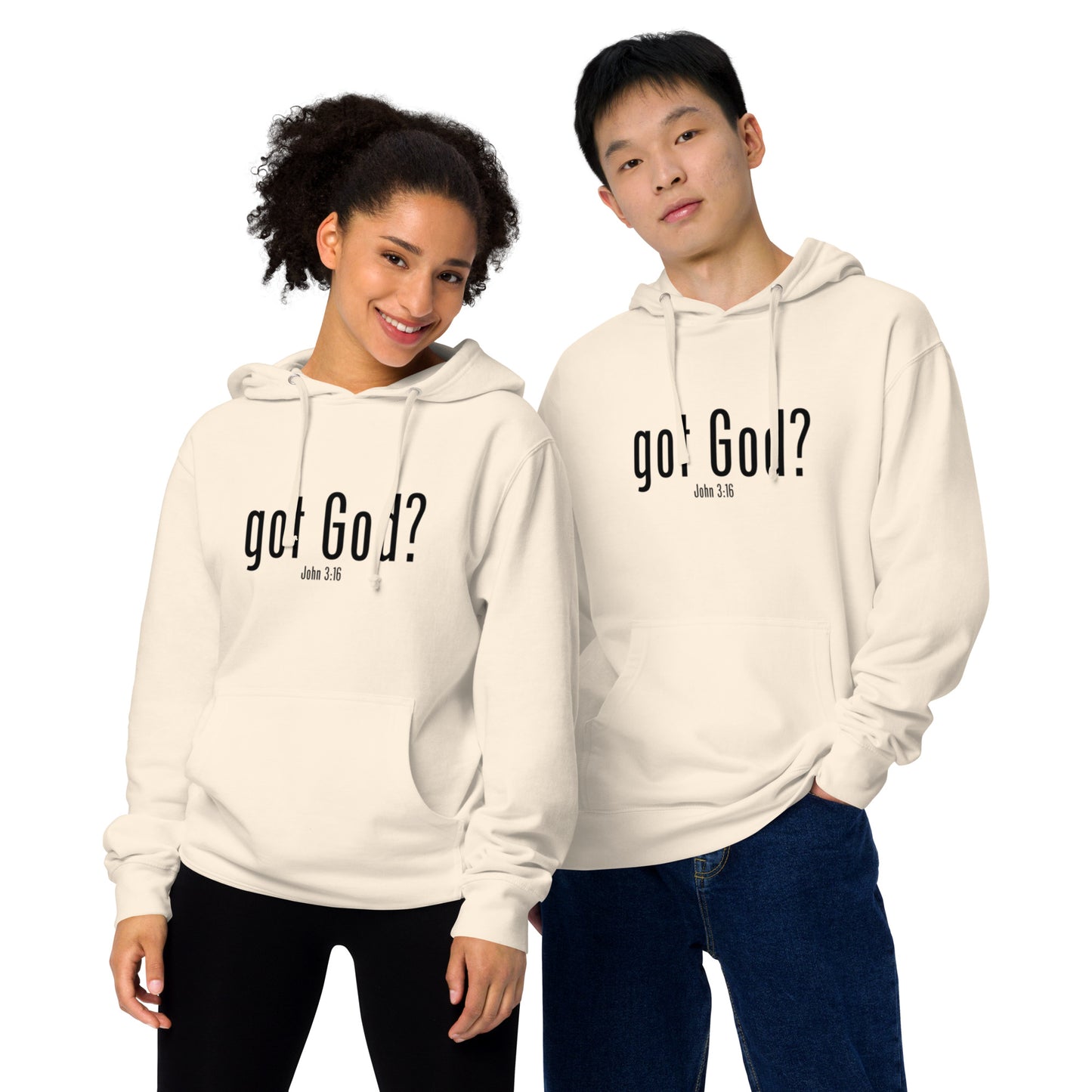 GOT GOD? Unisex midweight hoodie