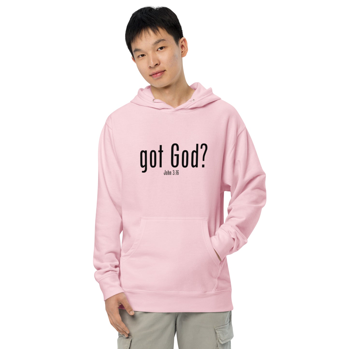 GOT GOD? Unisex midweight hoodie