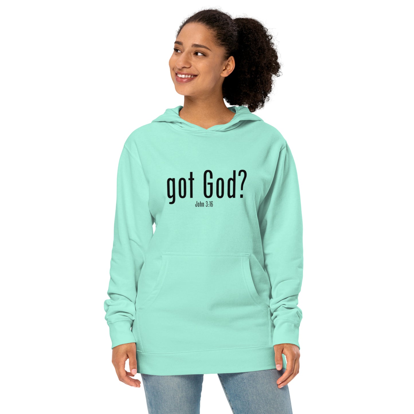 GOT GOD? Unisex midweight hoodie