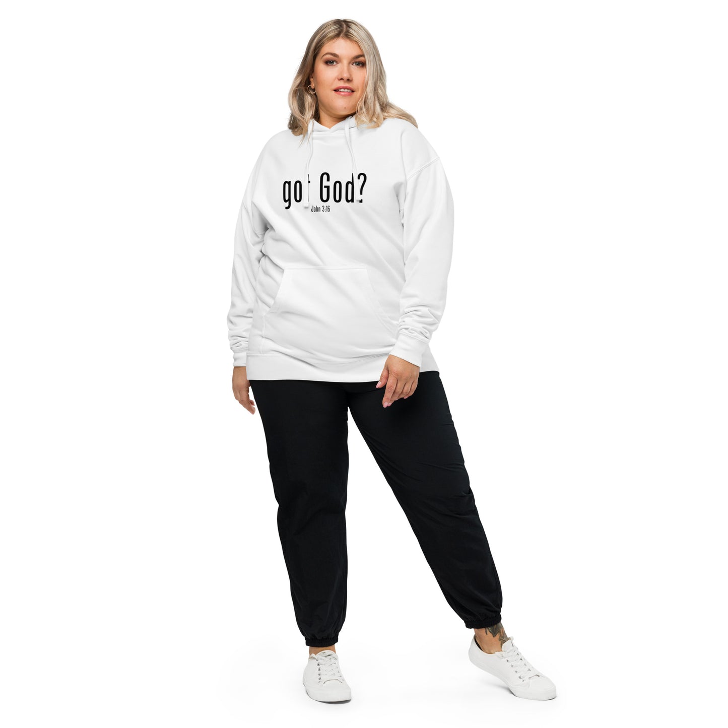 GOT GOD? Unisex midweight hoodie