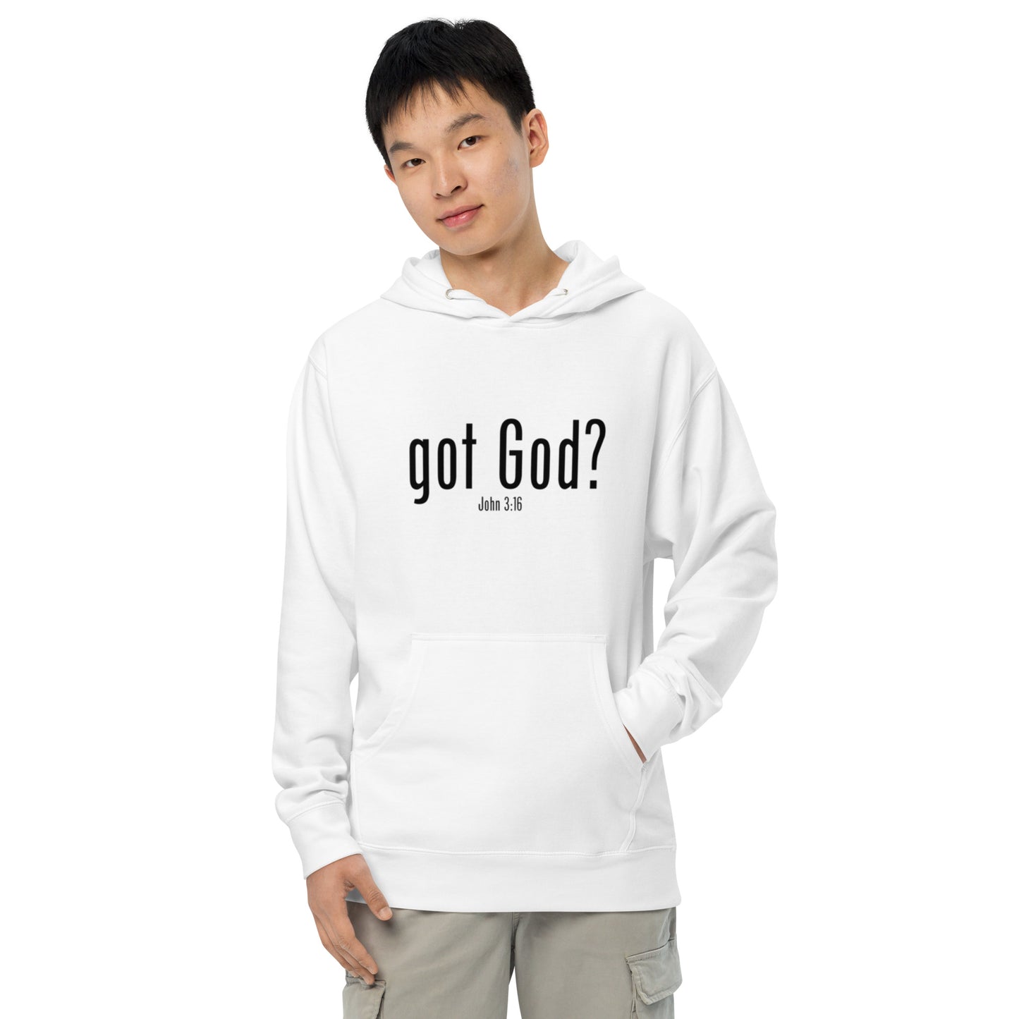 GOT GOD? Unisex midweight hoodie