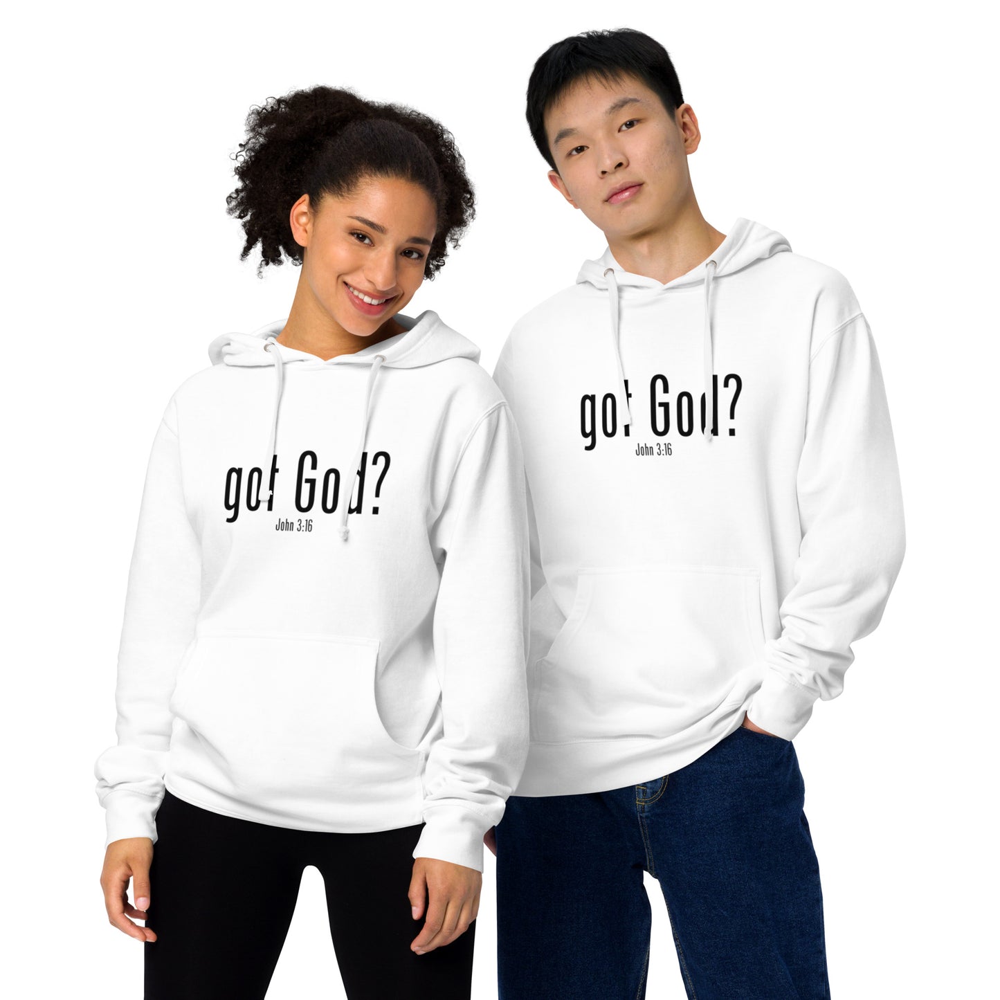 GOT GOD? Unisex midweight hoodie