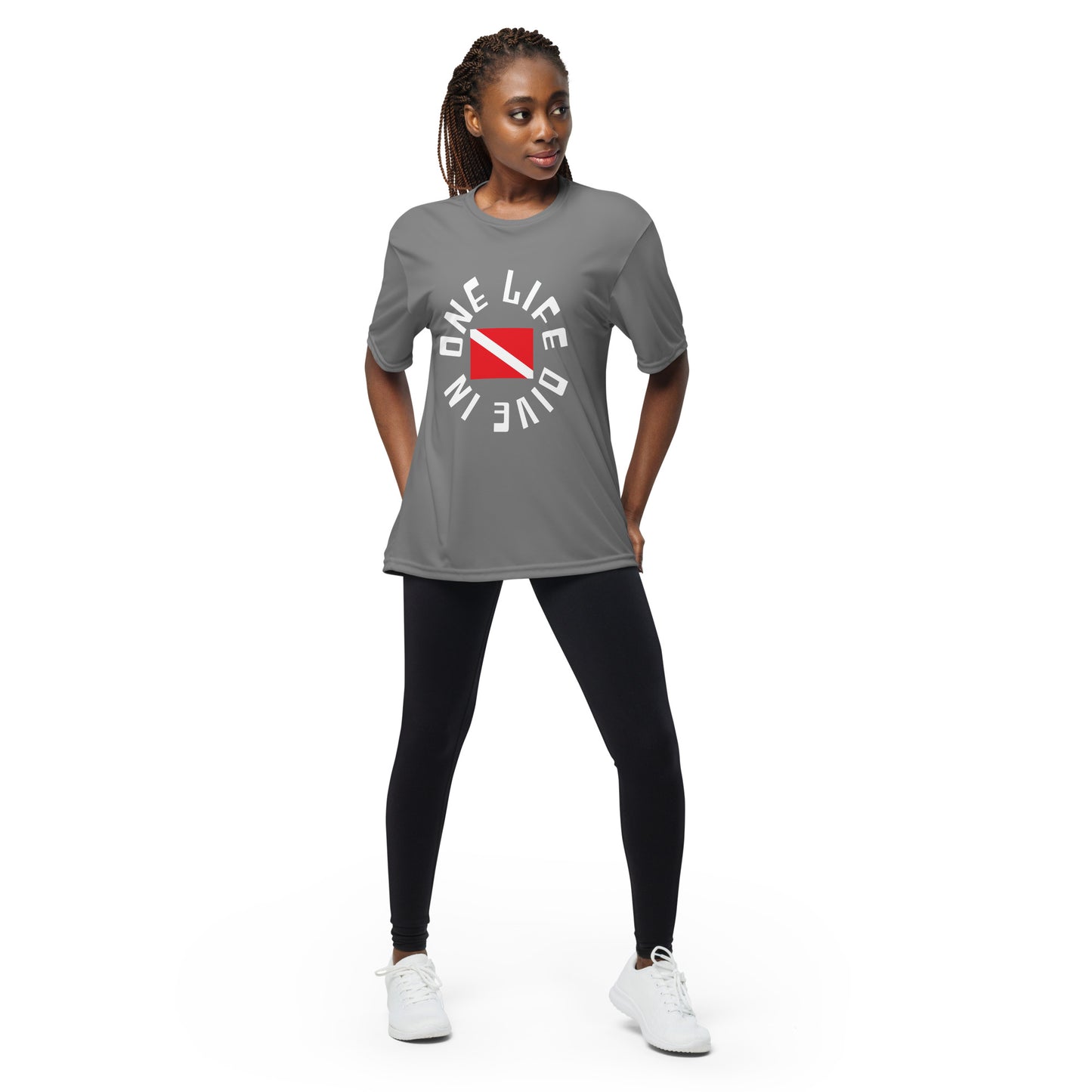 DIVE IN Unisex performance crew neck t-shirt