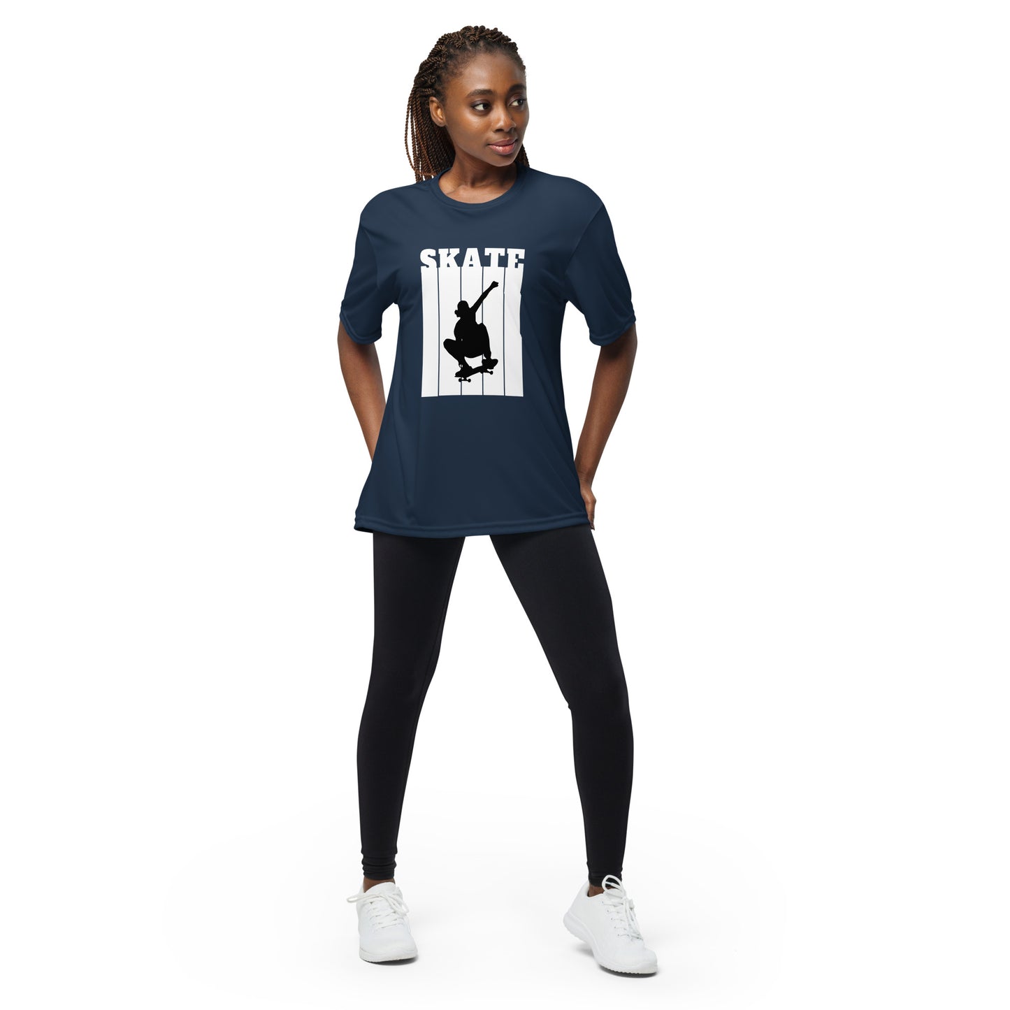 COOL SKATE Unisex performance crew neck t-shirt