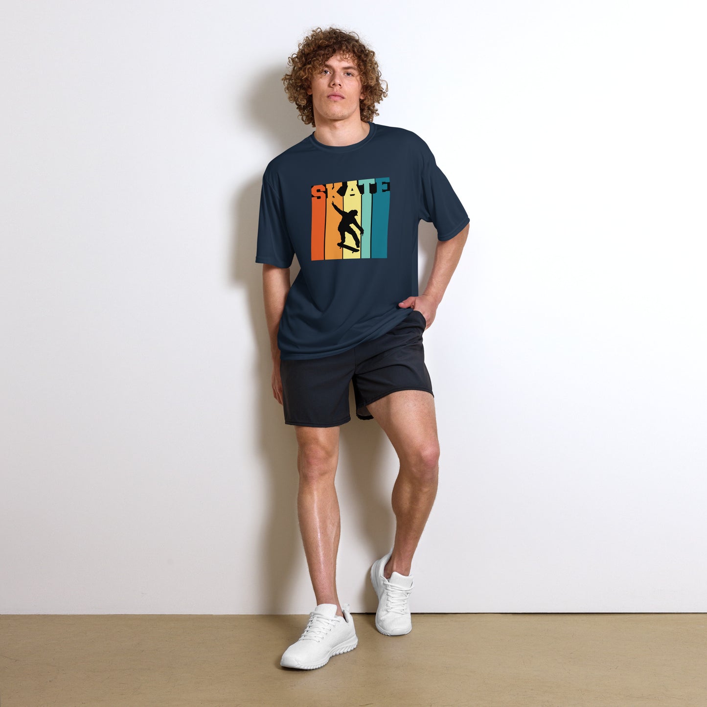 COOL SKATE Unisex performance crew neck t-shirt