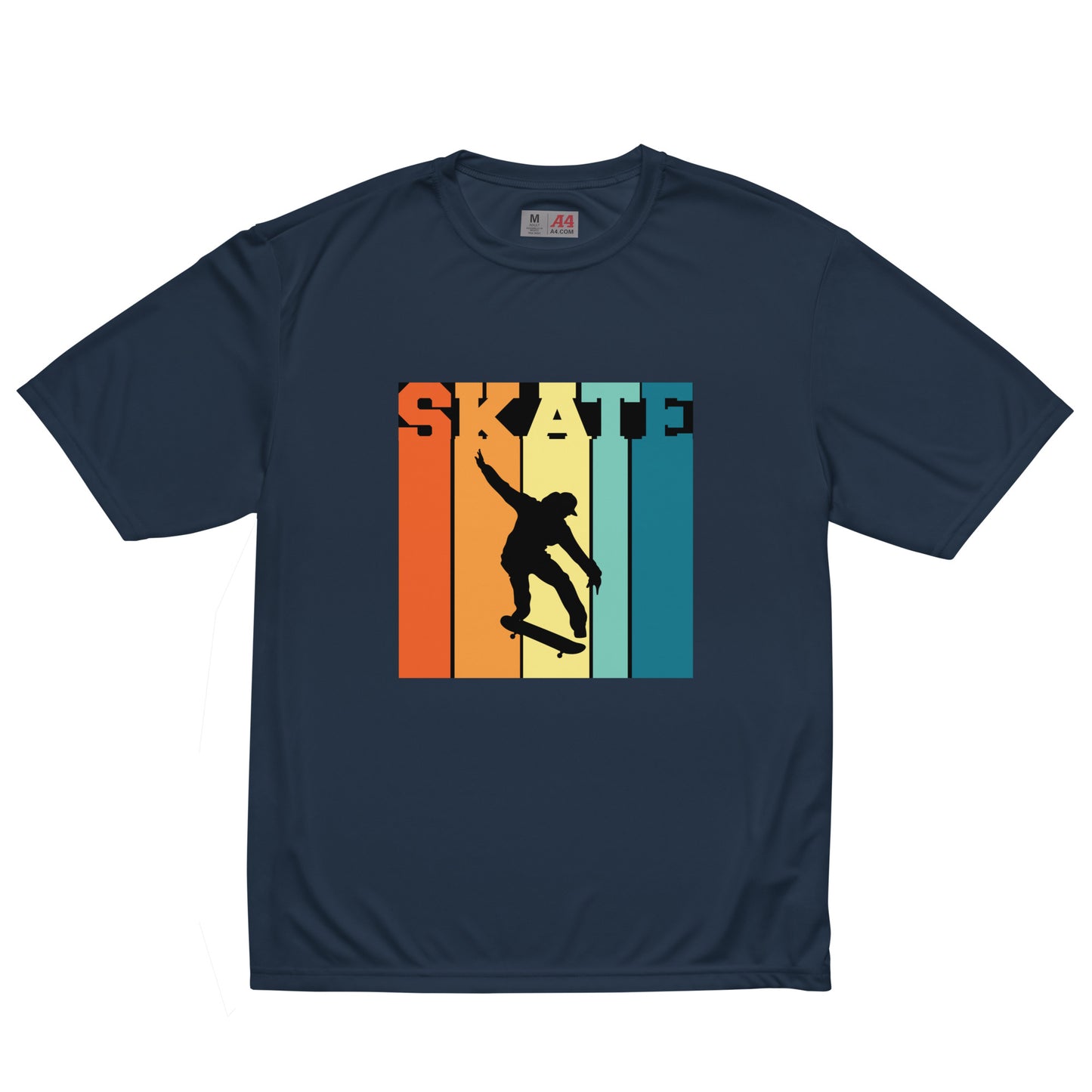 COOL SKATE Unisex performance crew neck t-shirt