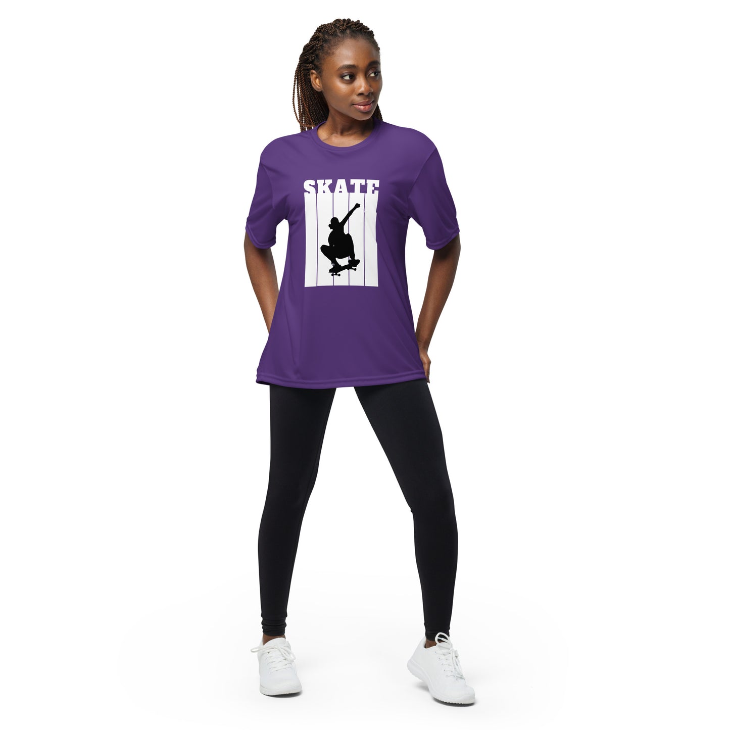 COOL SKATE Unisex performance crew neck t-shirt