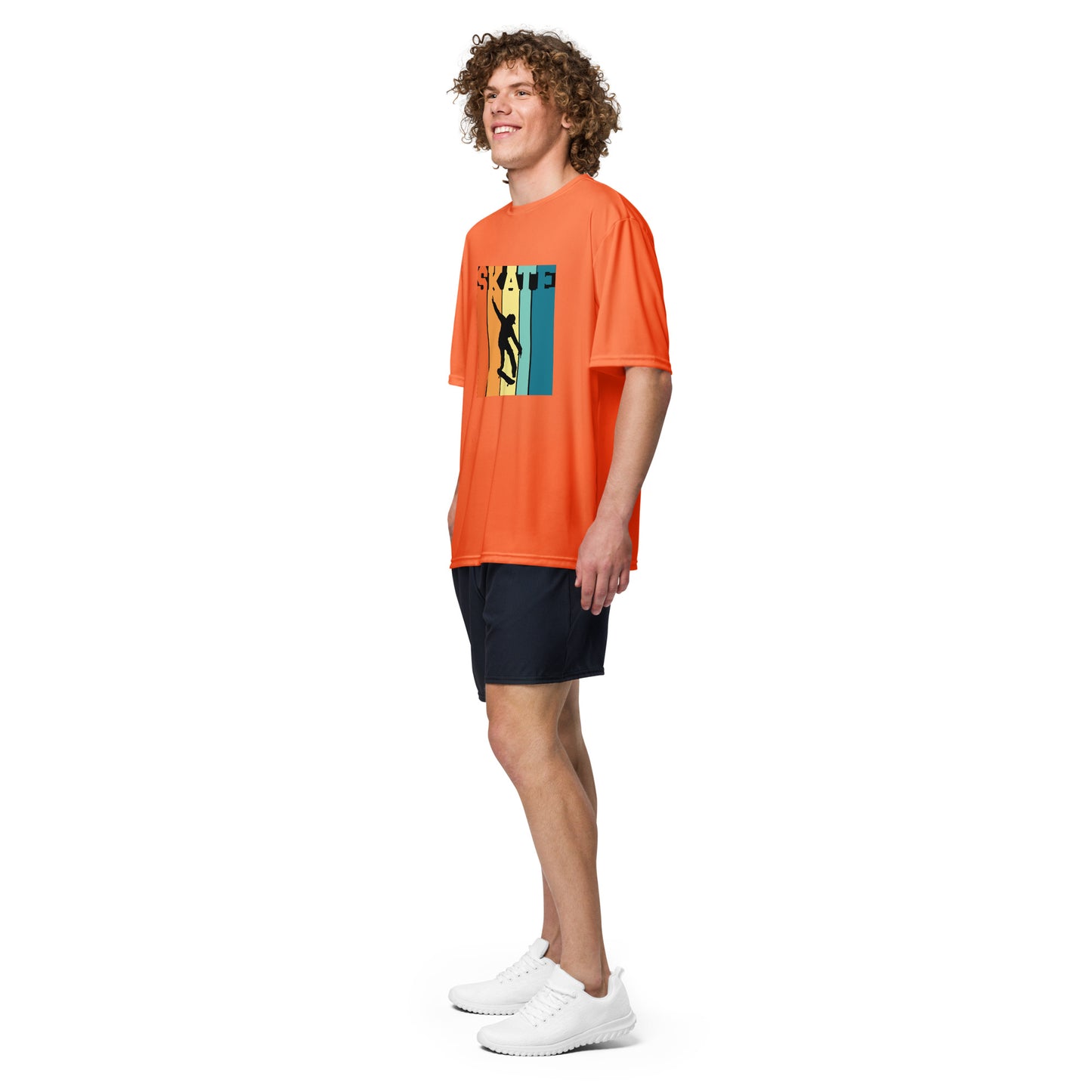 COOL SKATE Unisex performance crew neck t-shirt