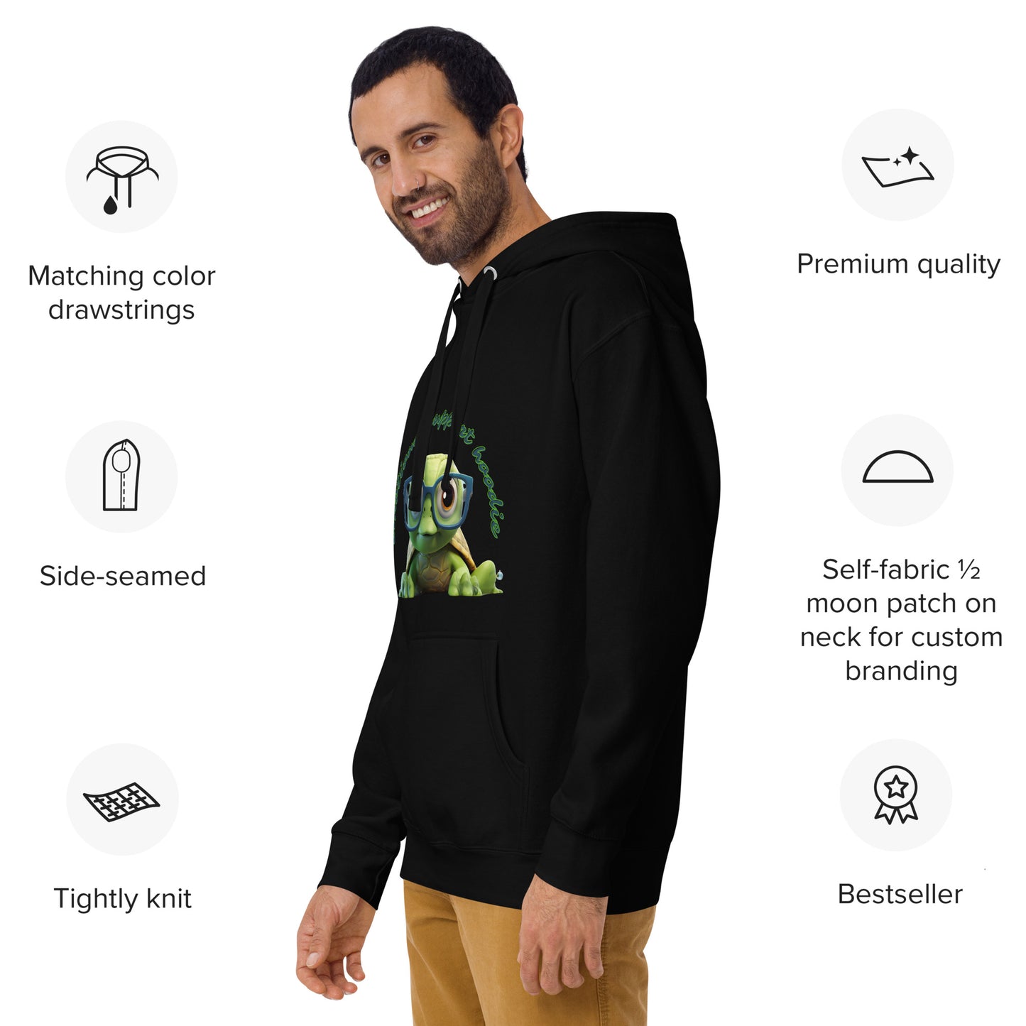 CUTE TURTLE EMOTIONAL SUPPORT Unisex Hoodie