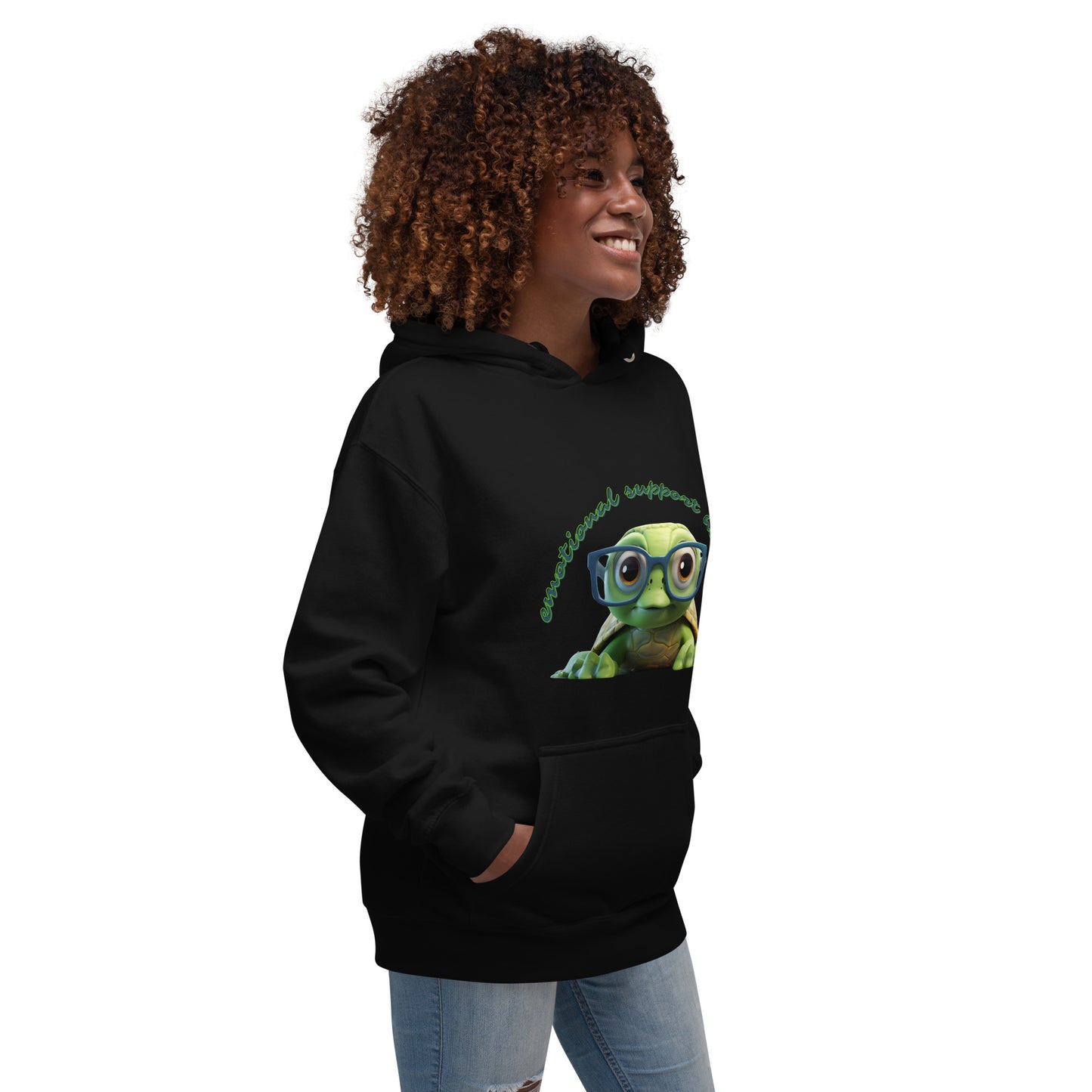 CUTE TURTLE EMOTIONAL SUPPORT Unisex Hoodie