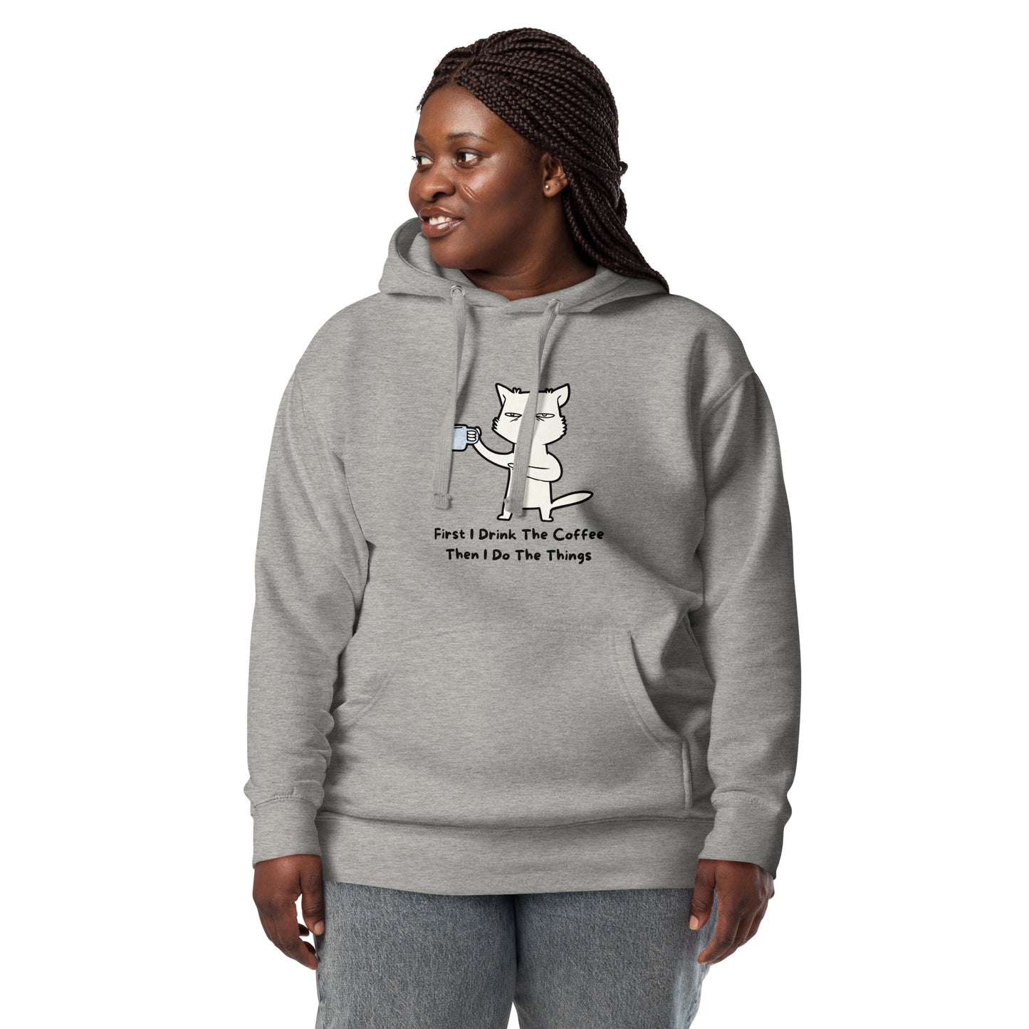 FUNNY COFFEE CAT Unisex Hoodie