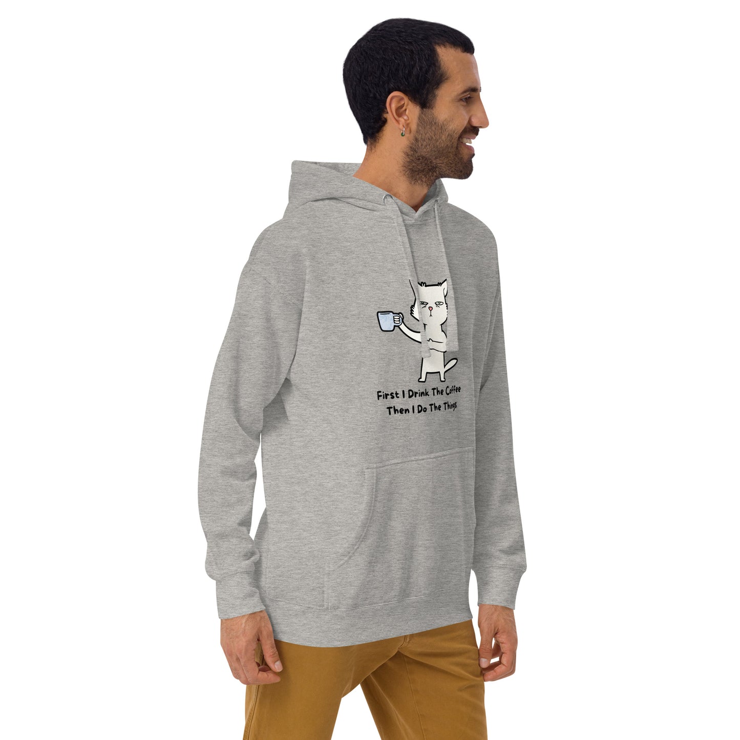 FUNNY COFFEE CAT Unisex Hoodie