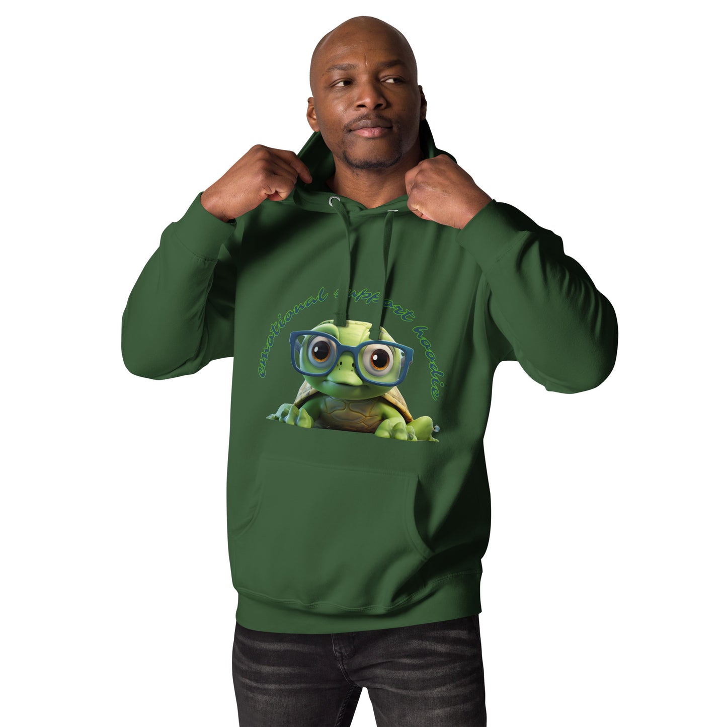 CUTE TURTLE EMOTIONAL SUPPORT Unisex Hoodie