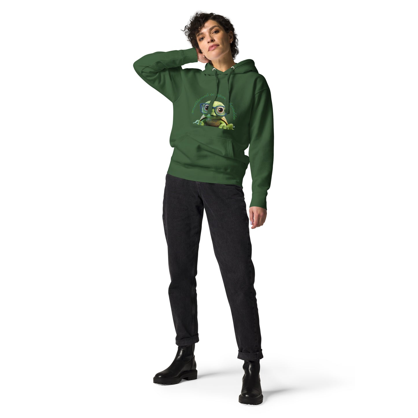 CUTE TURTLE EMOTIONAL SUPPORT Unisex Hoodie