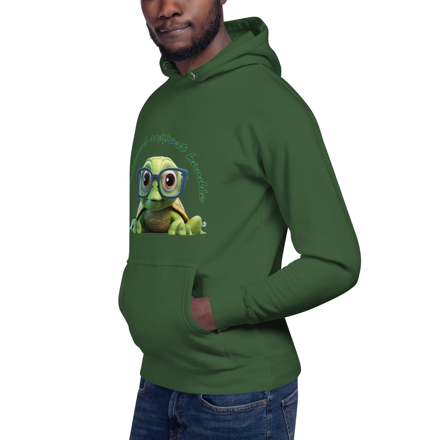 CUTE TURTLE EMOTIONAL SUPPORT Unisex Hoodie