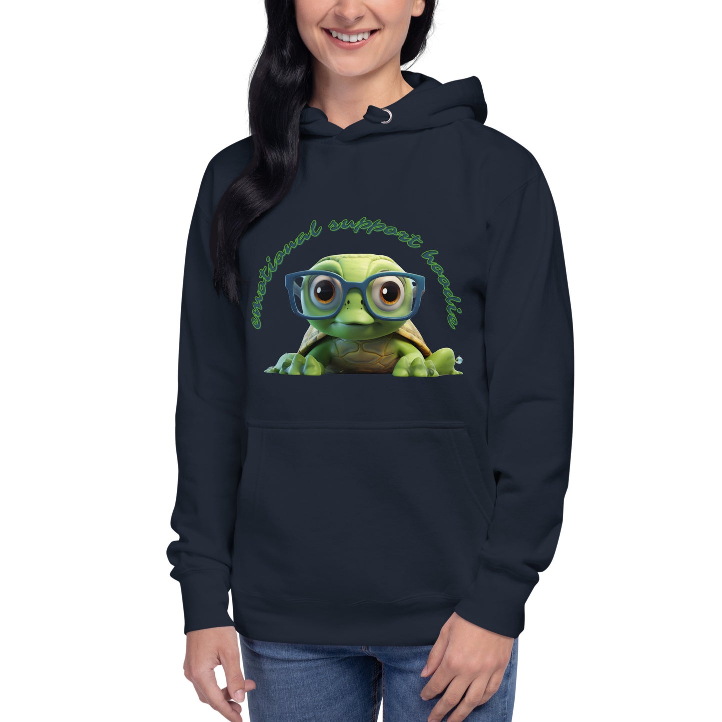 CUTE TURTLE EMOTIONAL SUPPORT Unisex Hoodie