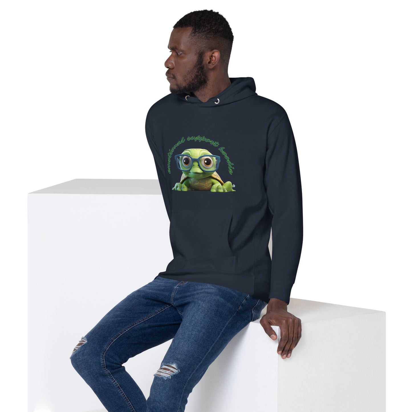 CUTE TURTLE EMOTIONAL SUPPORT Unisex Hoodie