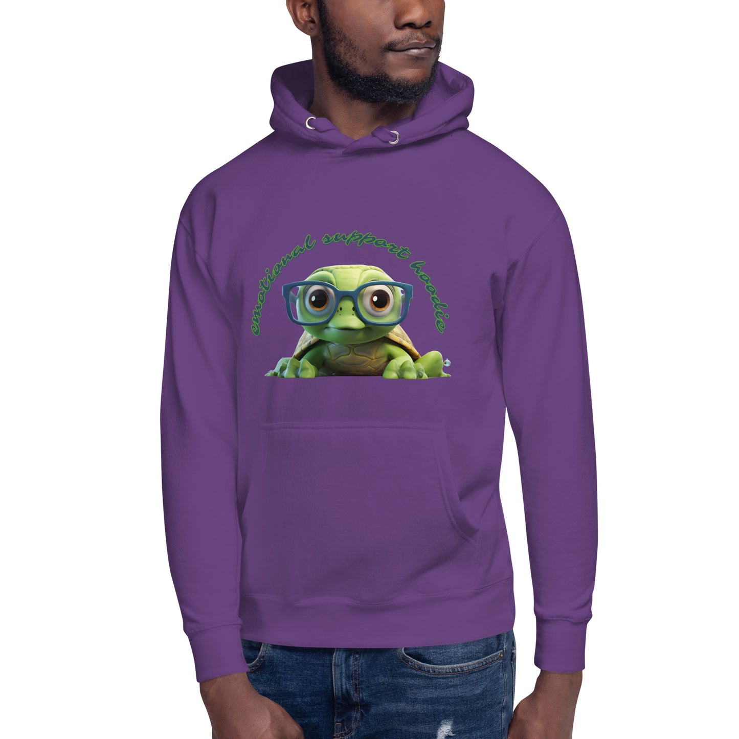 CUTE TURTLE EMOTIONAL SUPPORT Unisex Hoodie