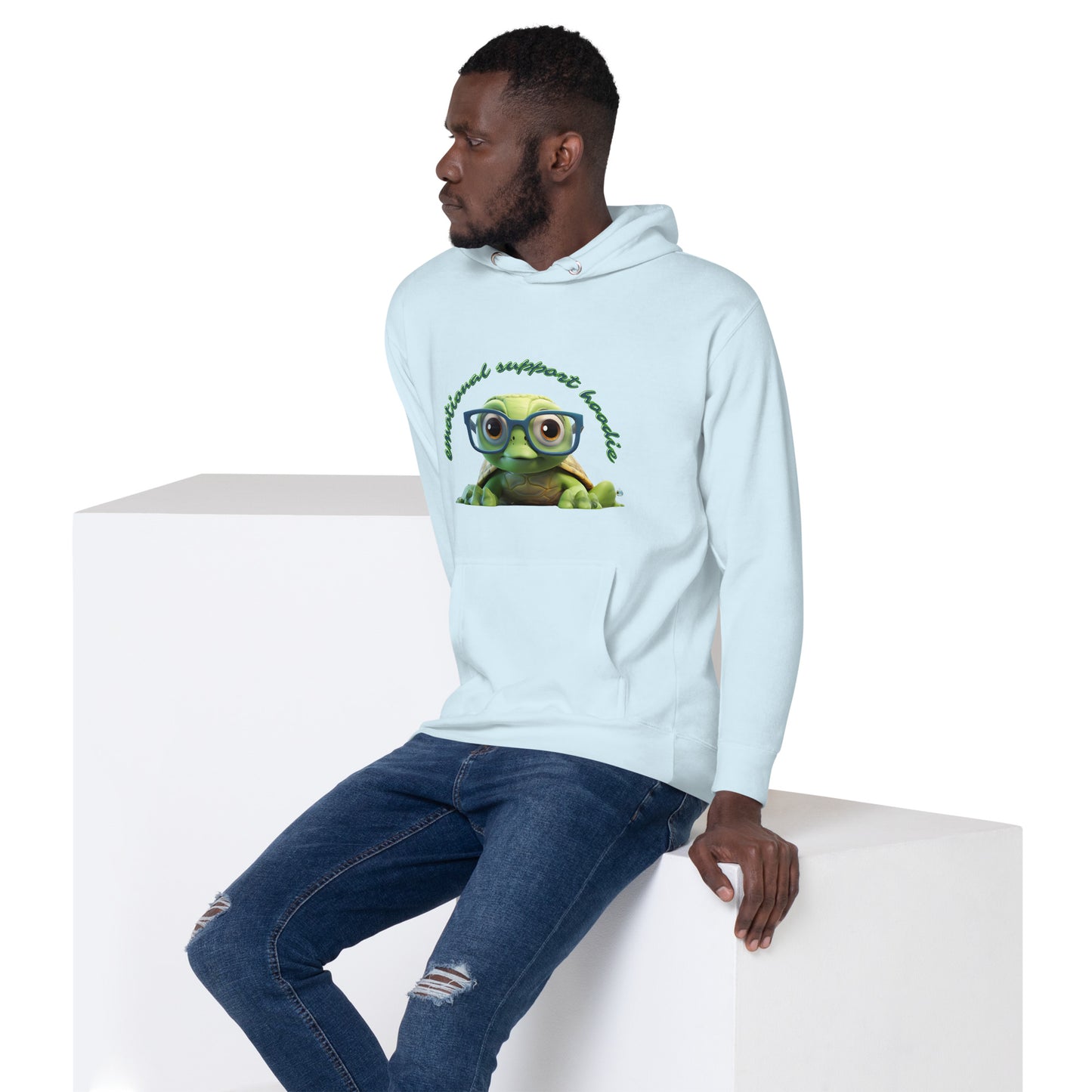 CUTE TURTLE EMOTIONAL SUPPORT Unisex Hoodie