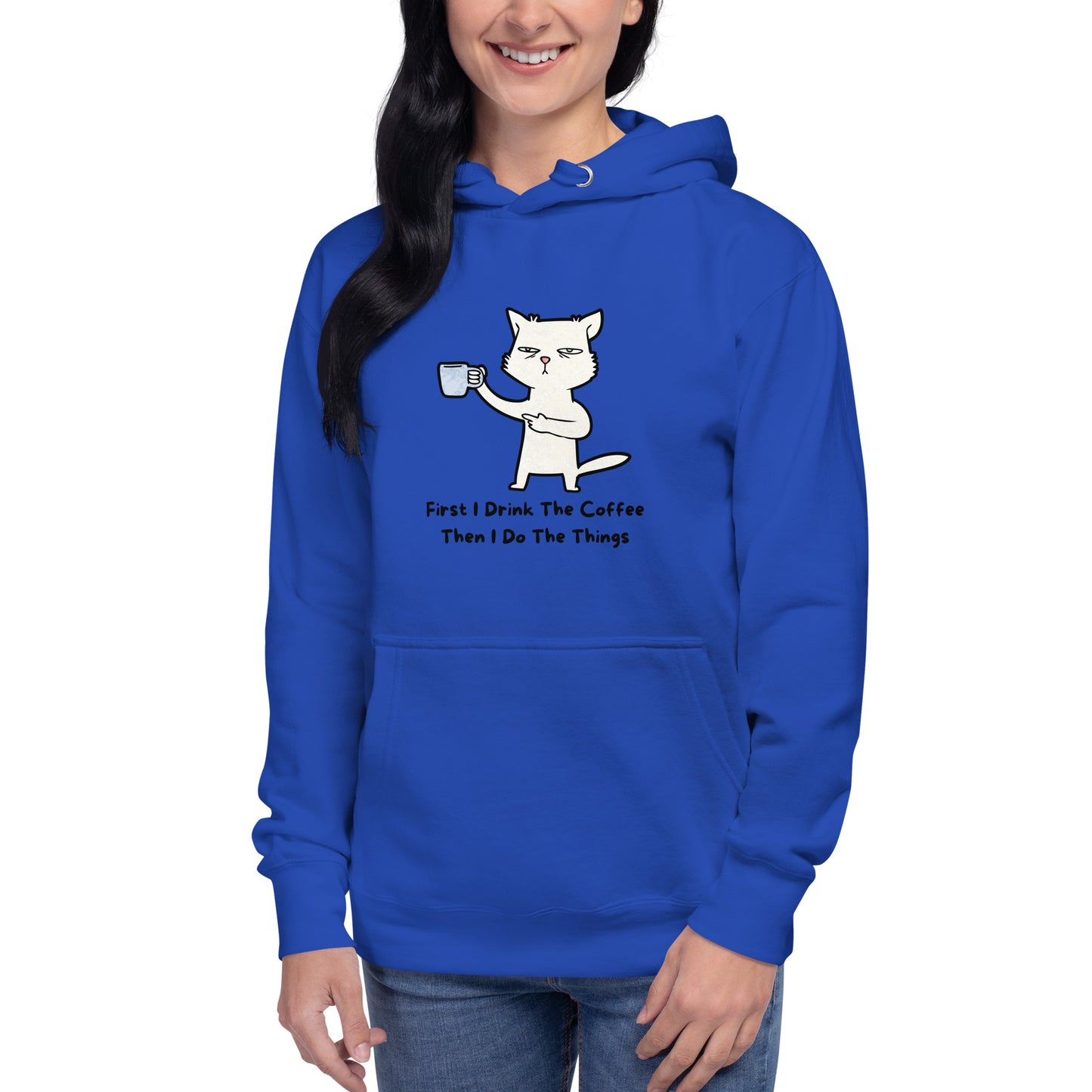 FUNNY COFFEE CAT Unisex Hoodie