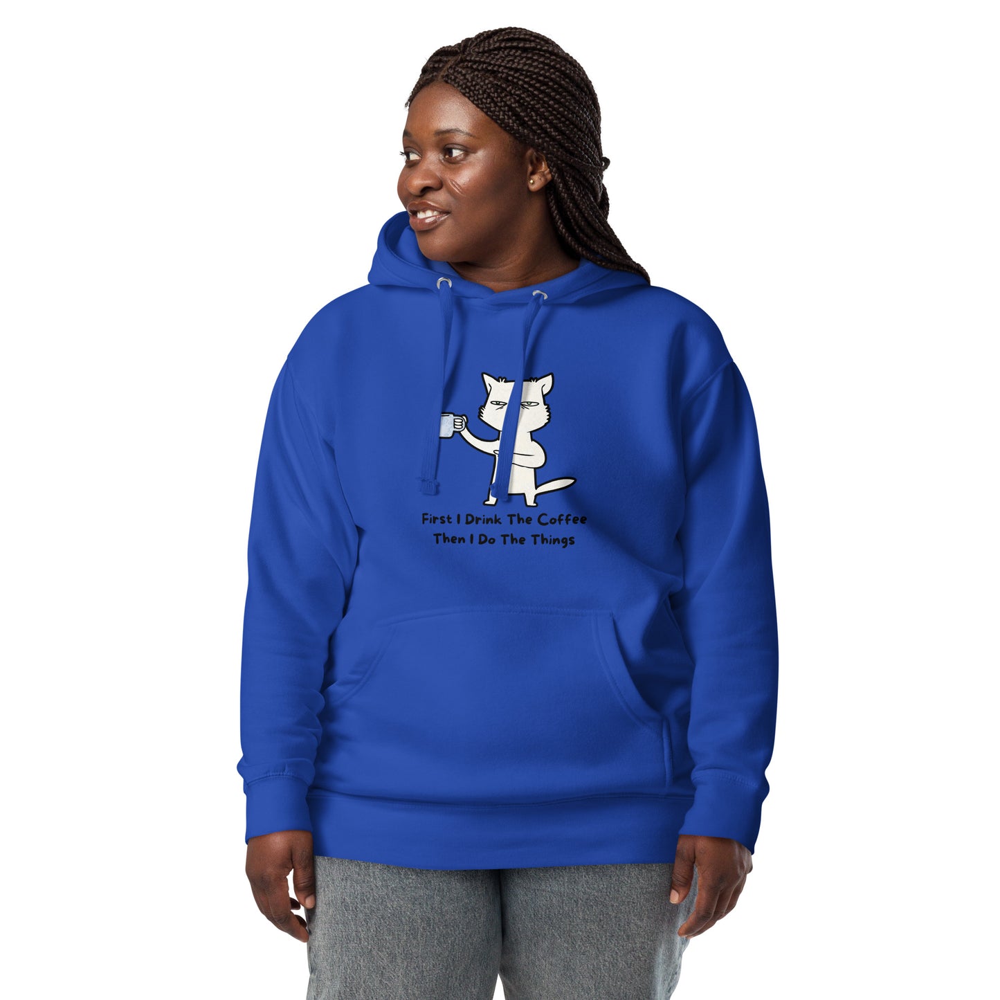 FUNNY COFFEE CAT Unisex Hoodie