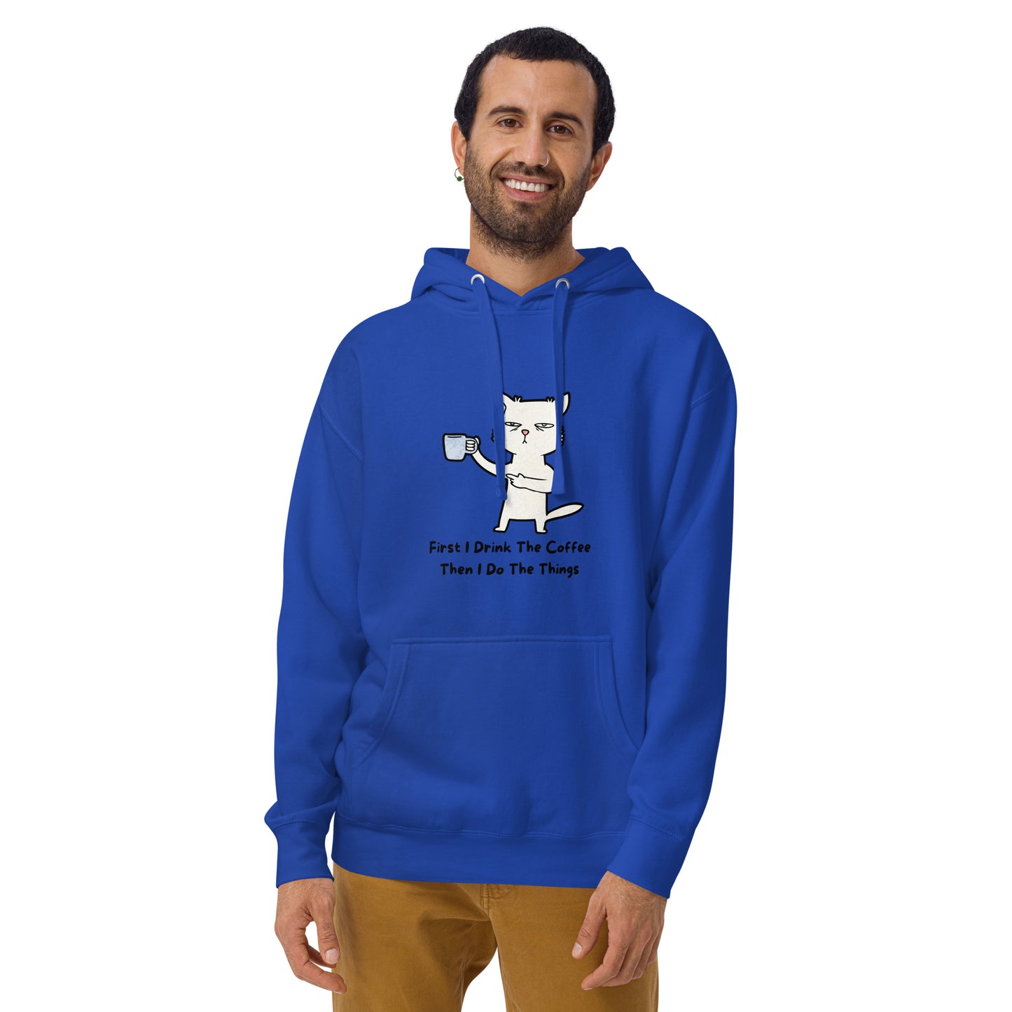 FUNNY COFFEE CAT Unisex Hoodie