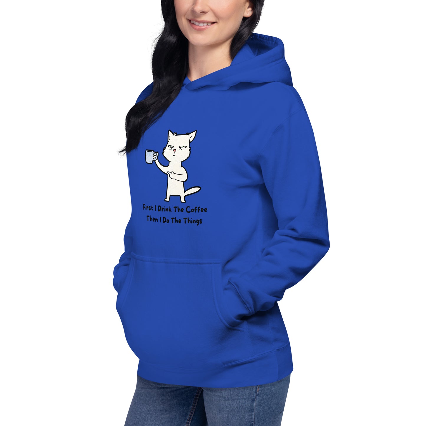 FUNNY COFFEE CAT Unisex Hoodie