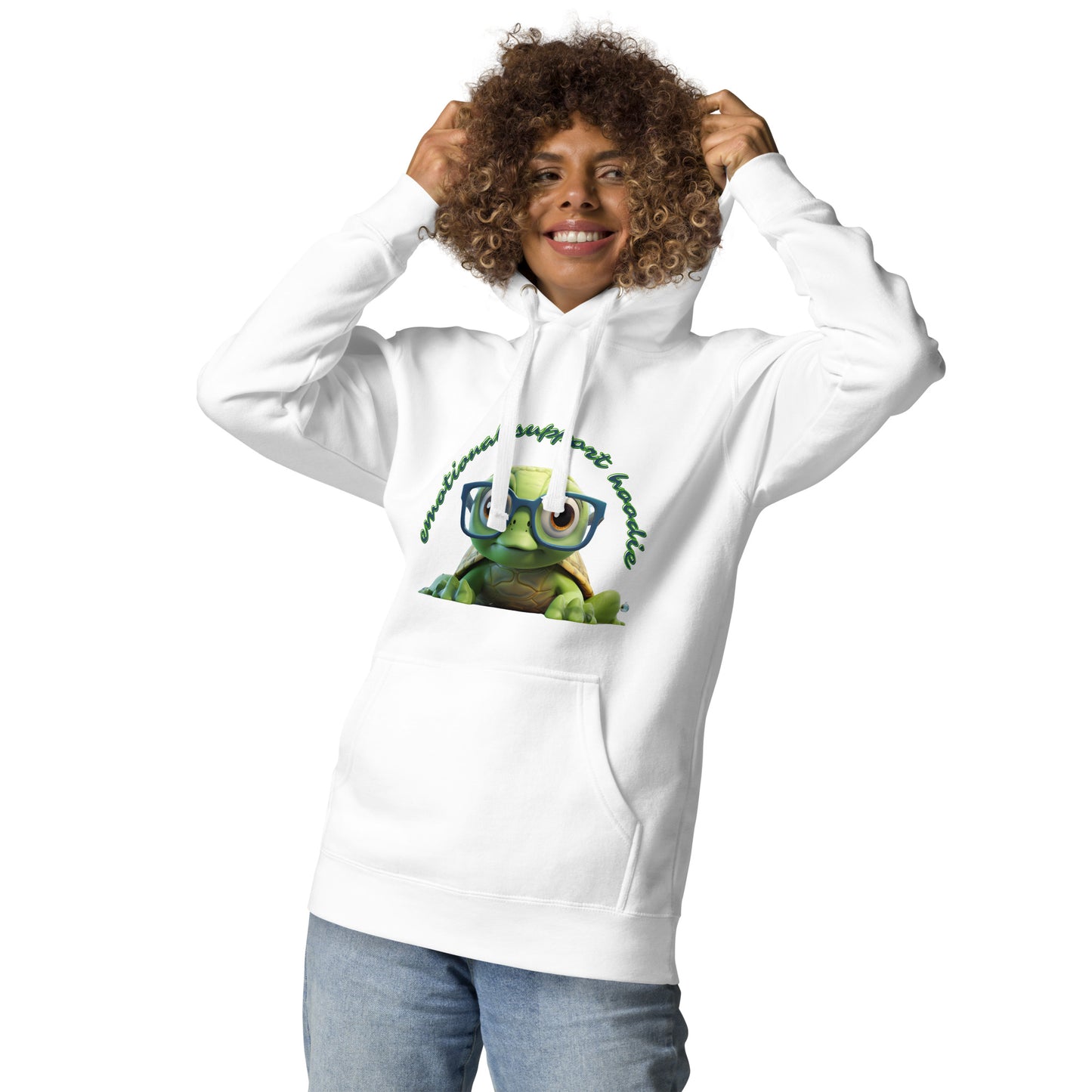 CUTE TURTLE EMOTIONAL SUPPORT Unisex Hoodie