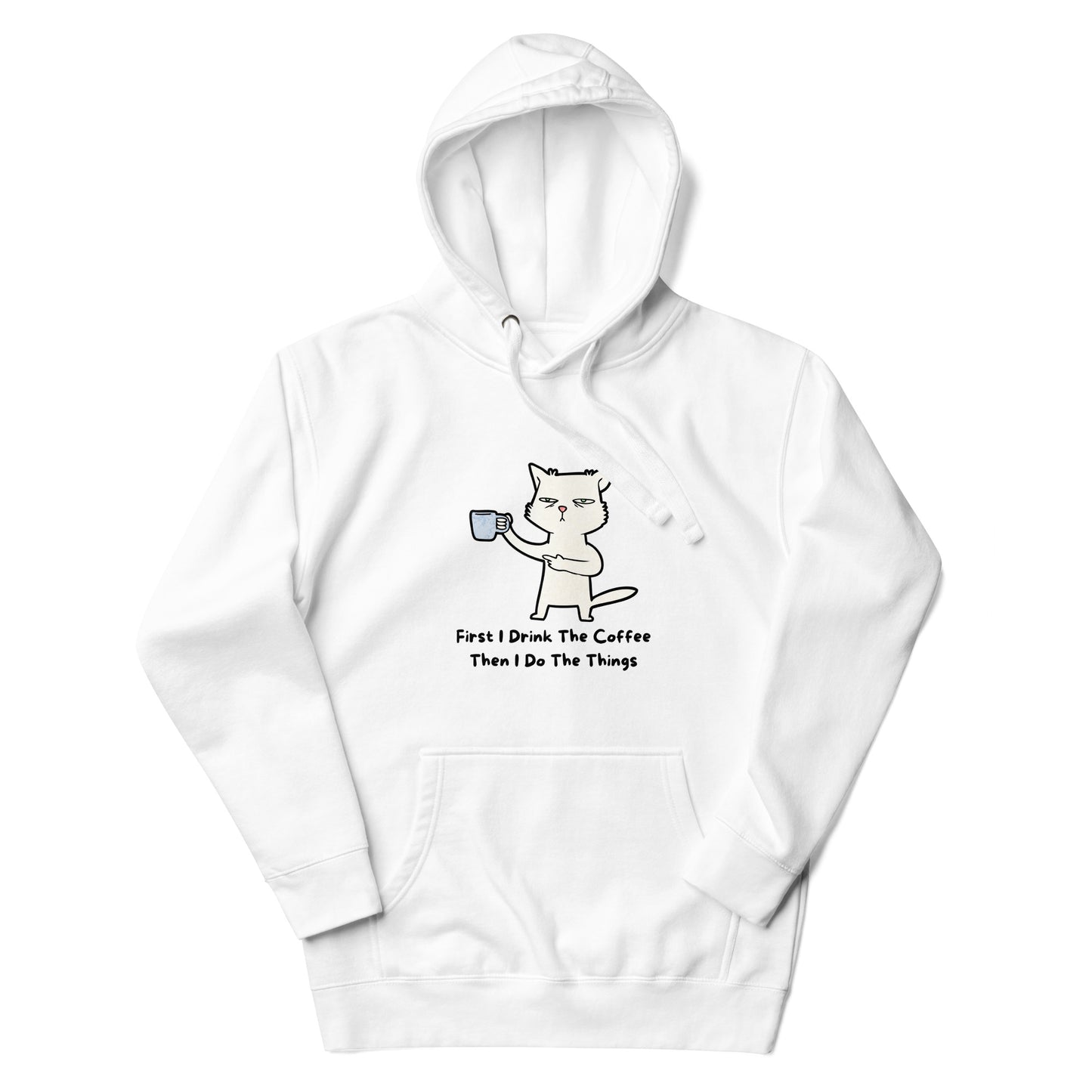 FUNNY COFFEE CAT Unisex Hoodie