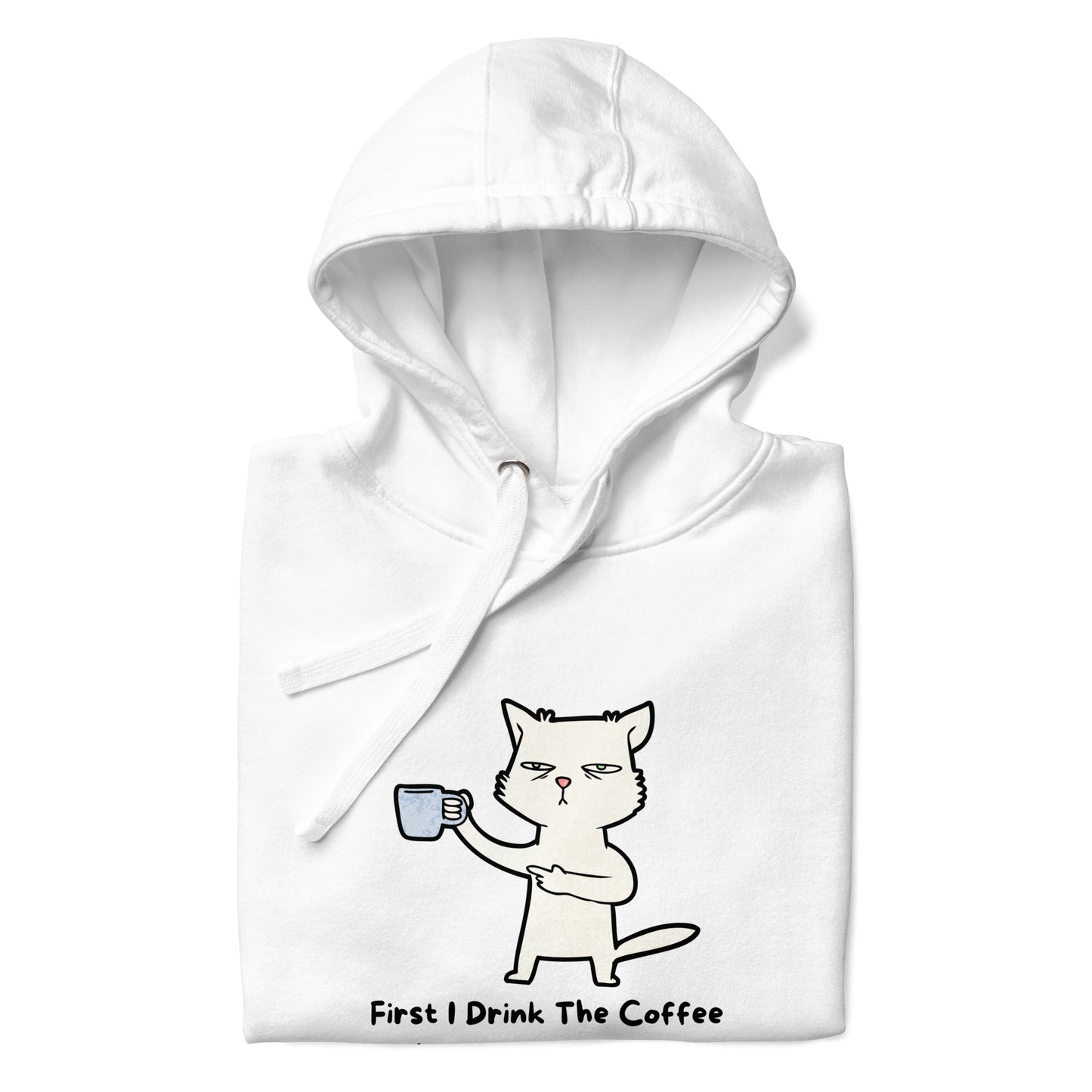 FUNNY COFFEE CAT Unisex Hoodie