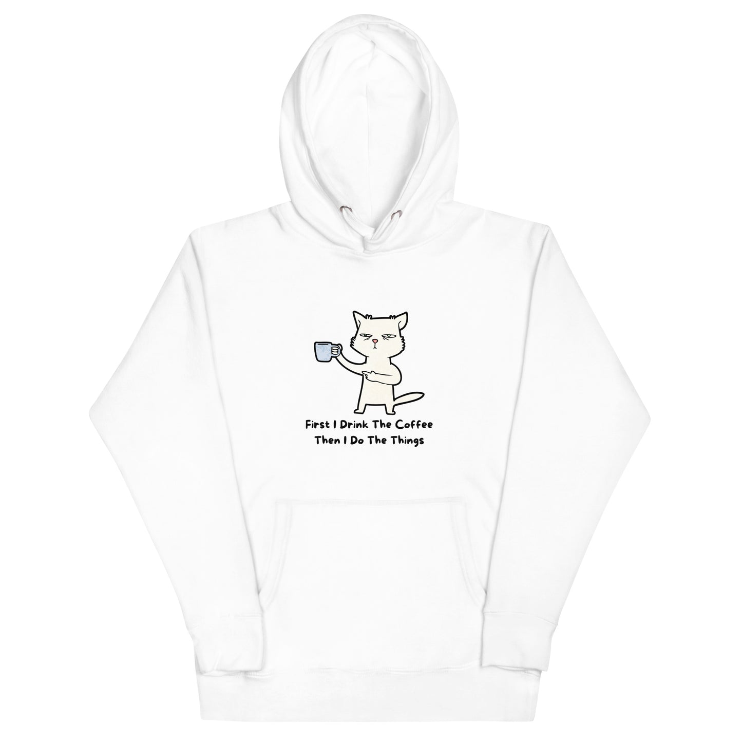 FUNNY COFFEE CAT Unisex Hoodie