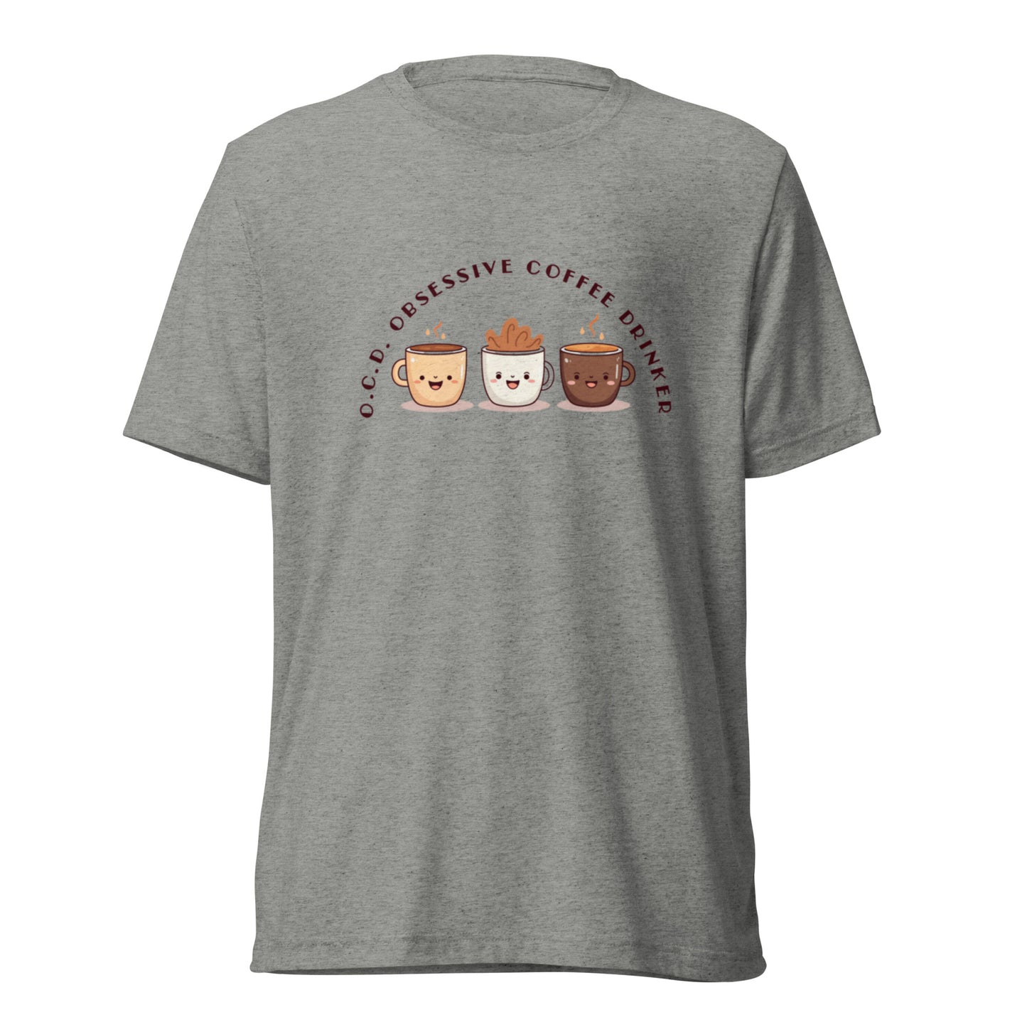 HUMOROUS "OCD" COFFEE Short sleeve t-shirt