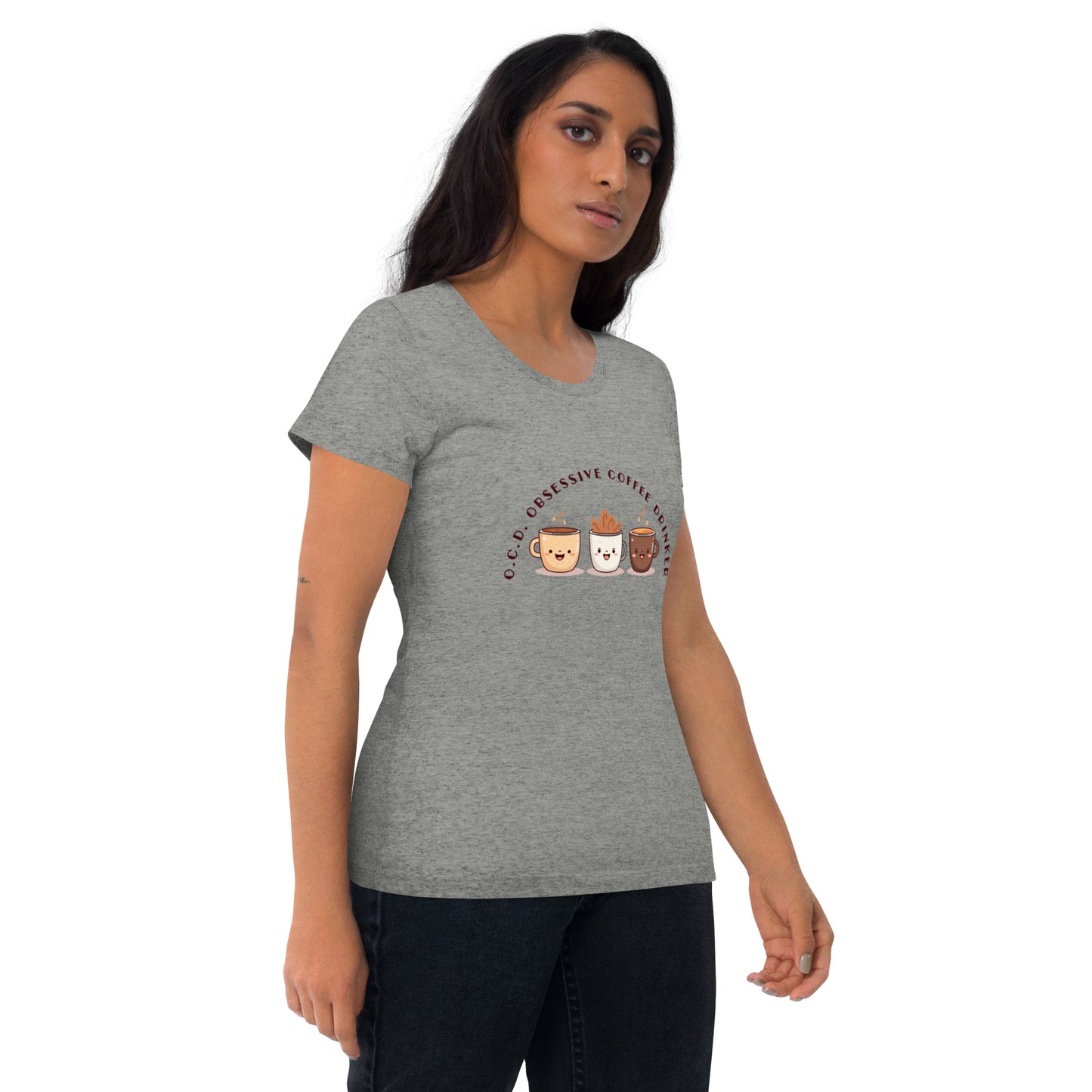 HUMOROUS "OCD" COFFEE Short sleeve t-shirt