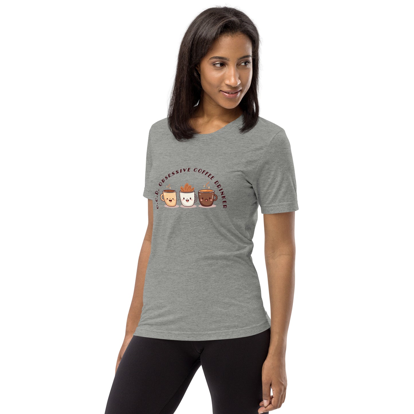 HUMOROUS "OCD" COFFEE Short sleeve t-shirt