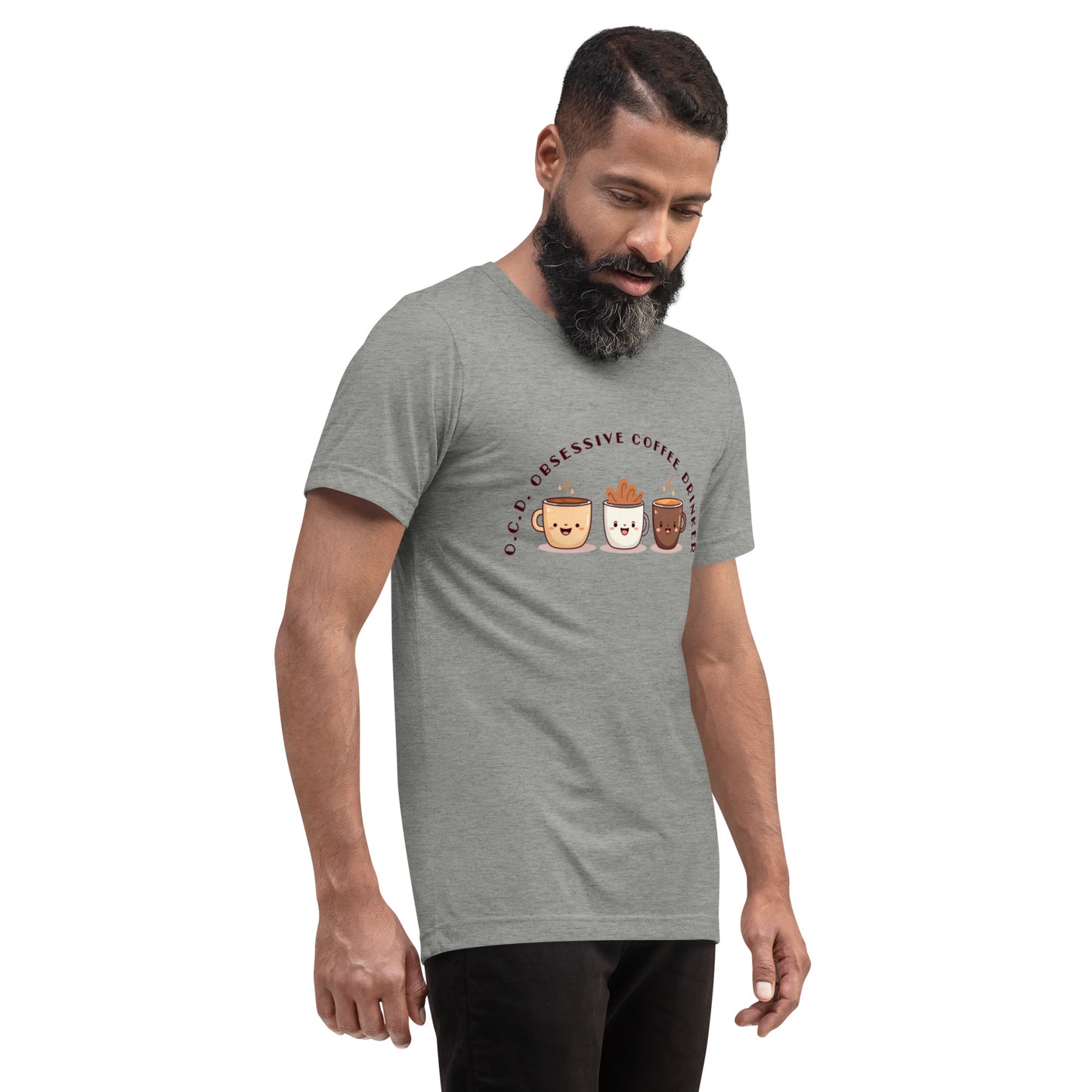 HUMOROUS "OCD" COFFEE Short sleeve t-shirt