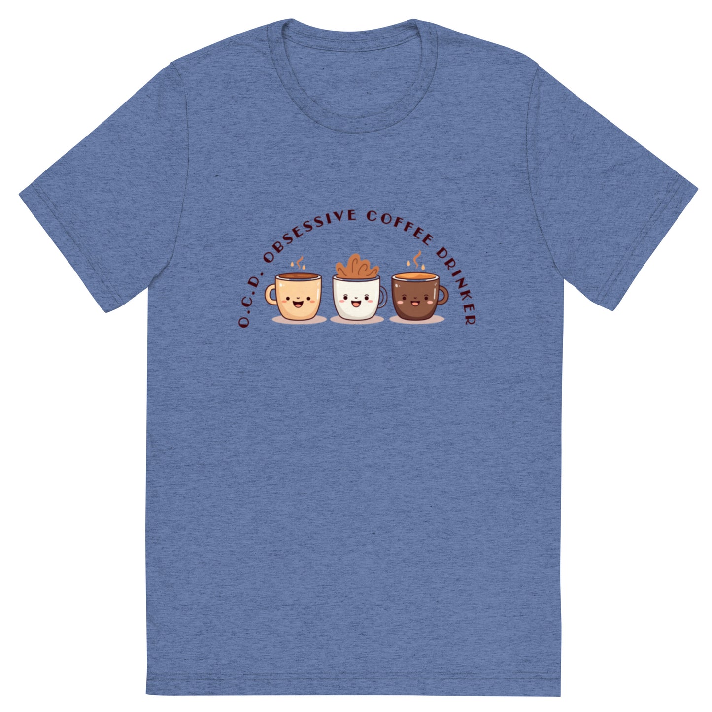 HUMOROUS "OCD" COFFEE Short sleeve t-shirt