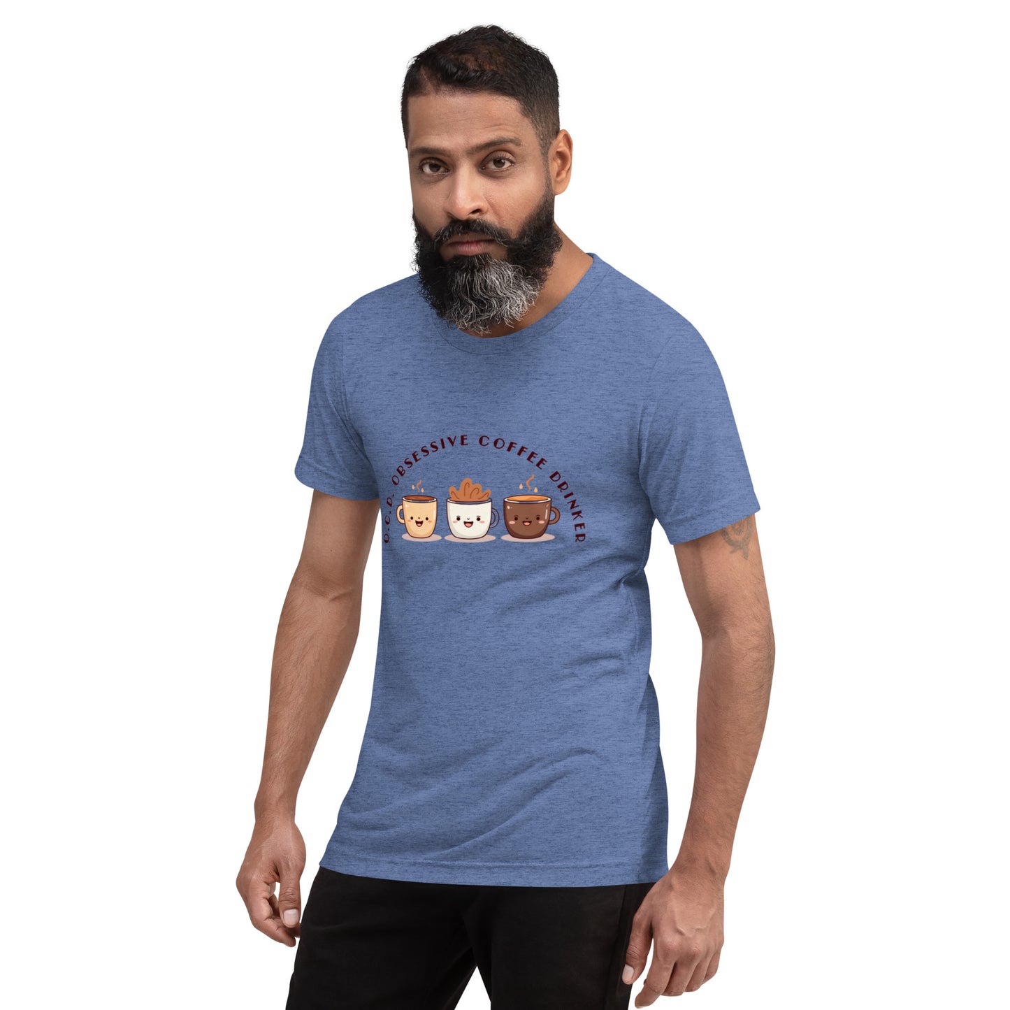 HUMOROUS "OCD" COFFEE Short sleeve t-shirt