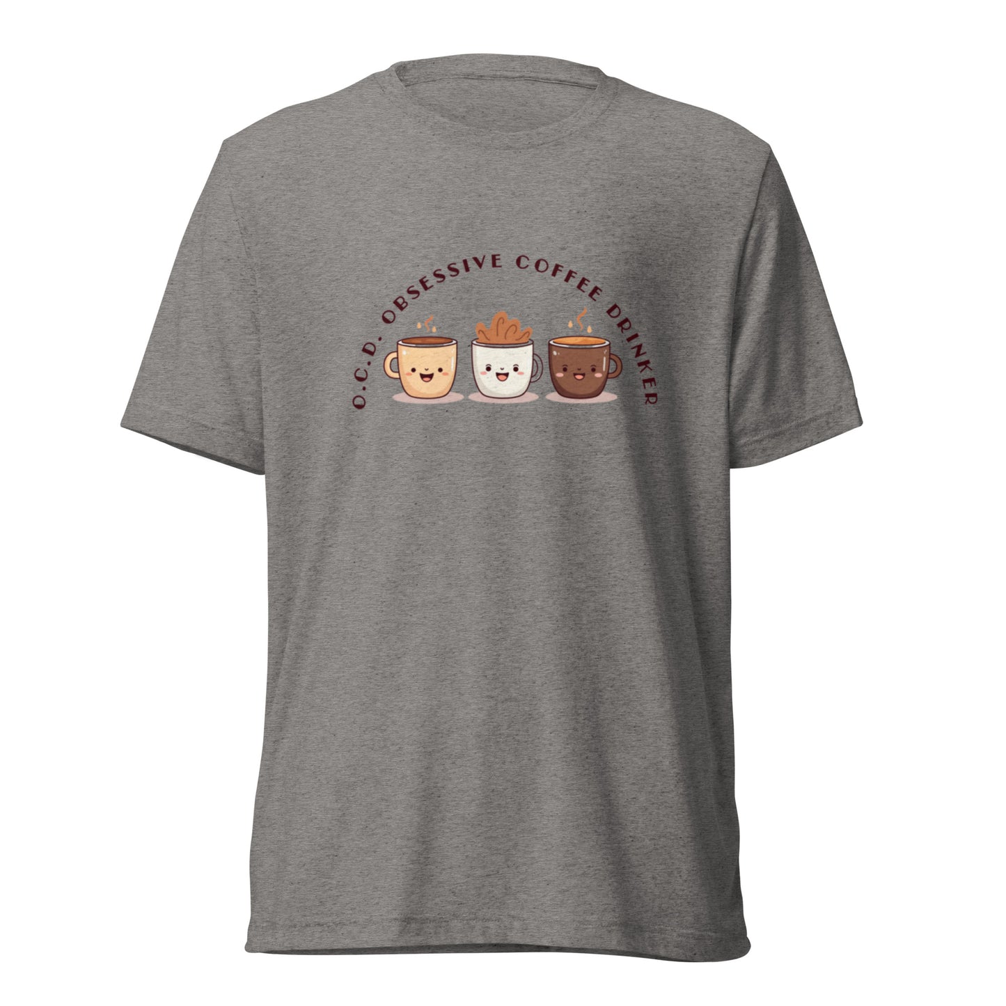 HUMOROUS "OCD" COFFEE Short sleeve t-shirt