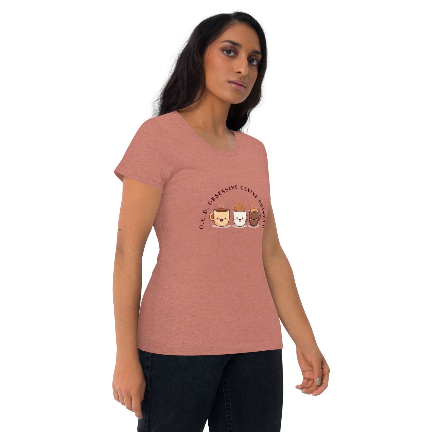 HUMOROUS "OCD" COFFEE Short sleeve t-shirt