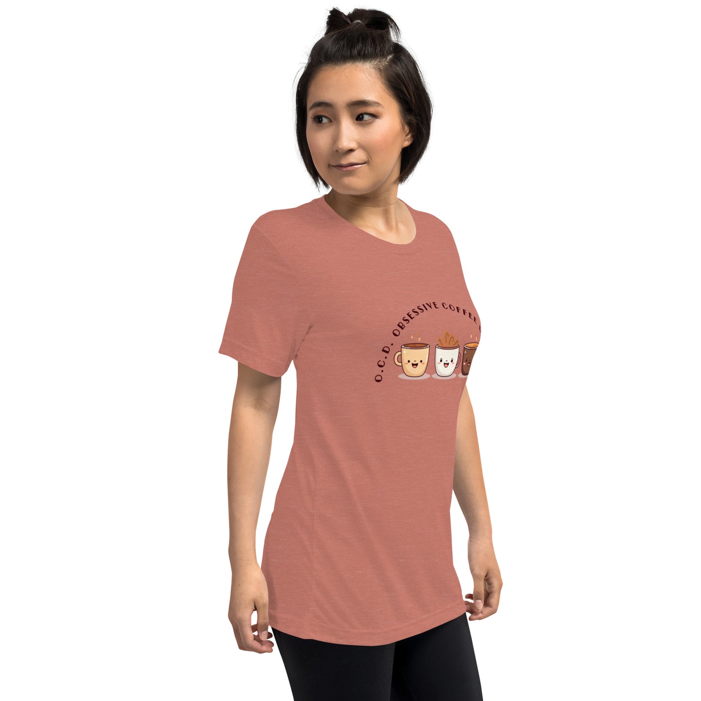 HUMOROUS "OCD" COFFEE Short sleeve t-shirt