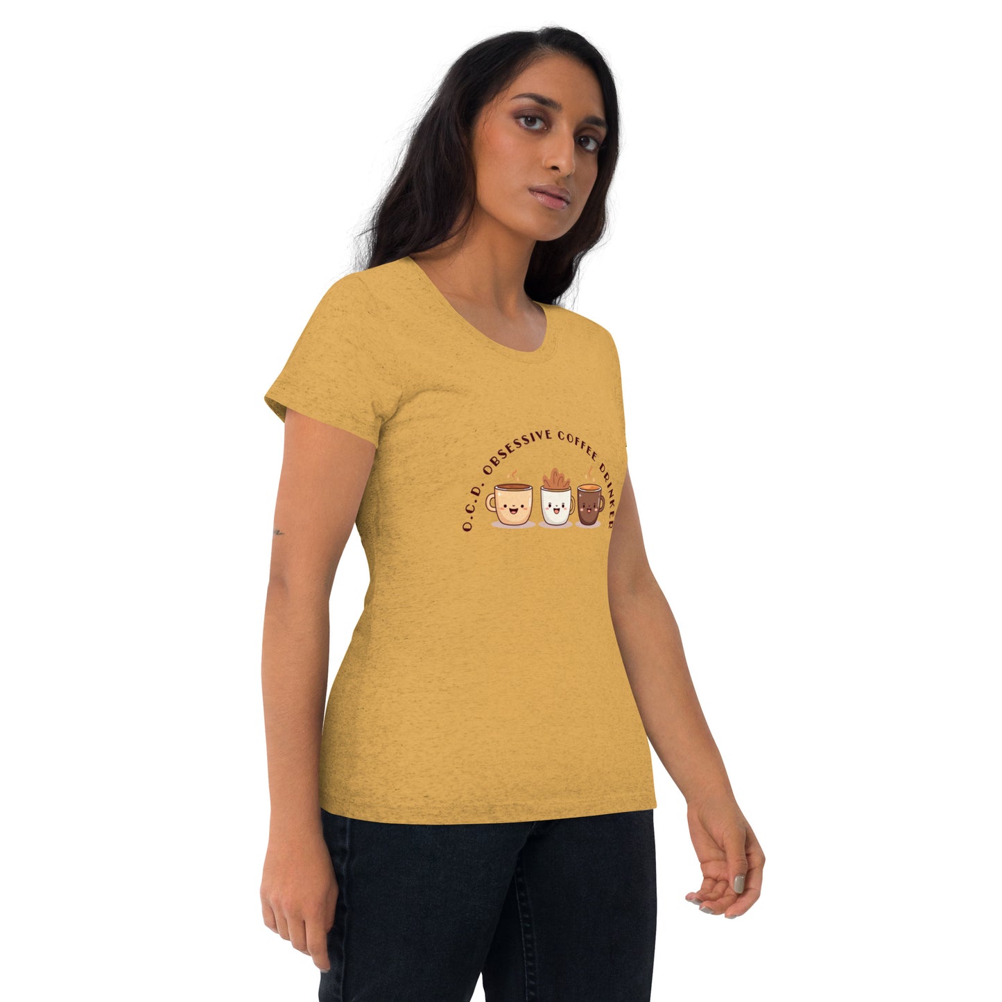 HUMOROUS "OCD" COFFEE Short sleeve t-shirt