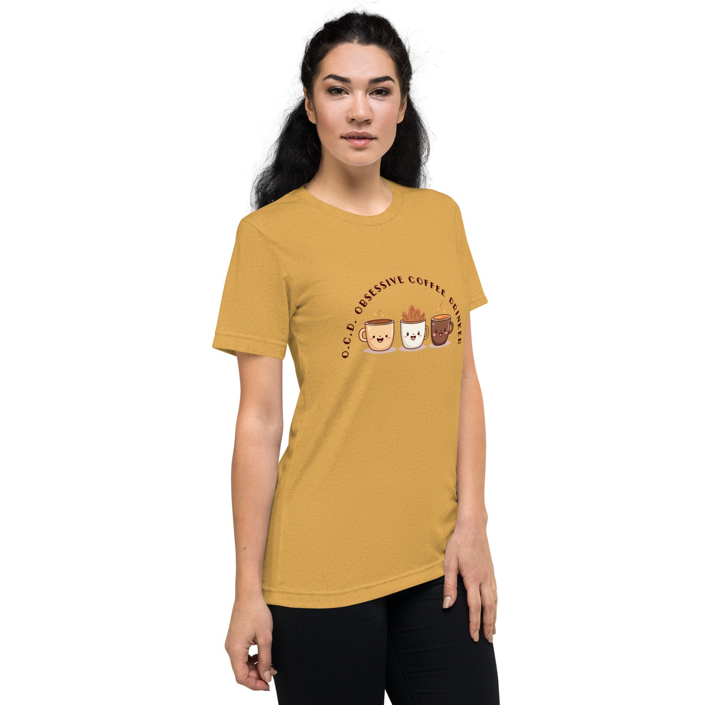 HUMOROUS "OCD" COFFEE Short sleeve t-shirt