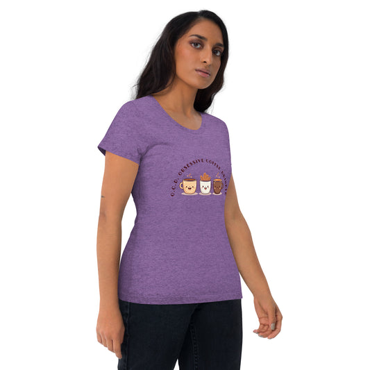 HUMOROUS "OCD" COFFEE Short sleeve t-shirt