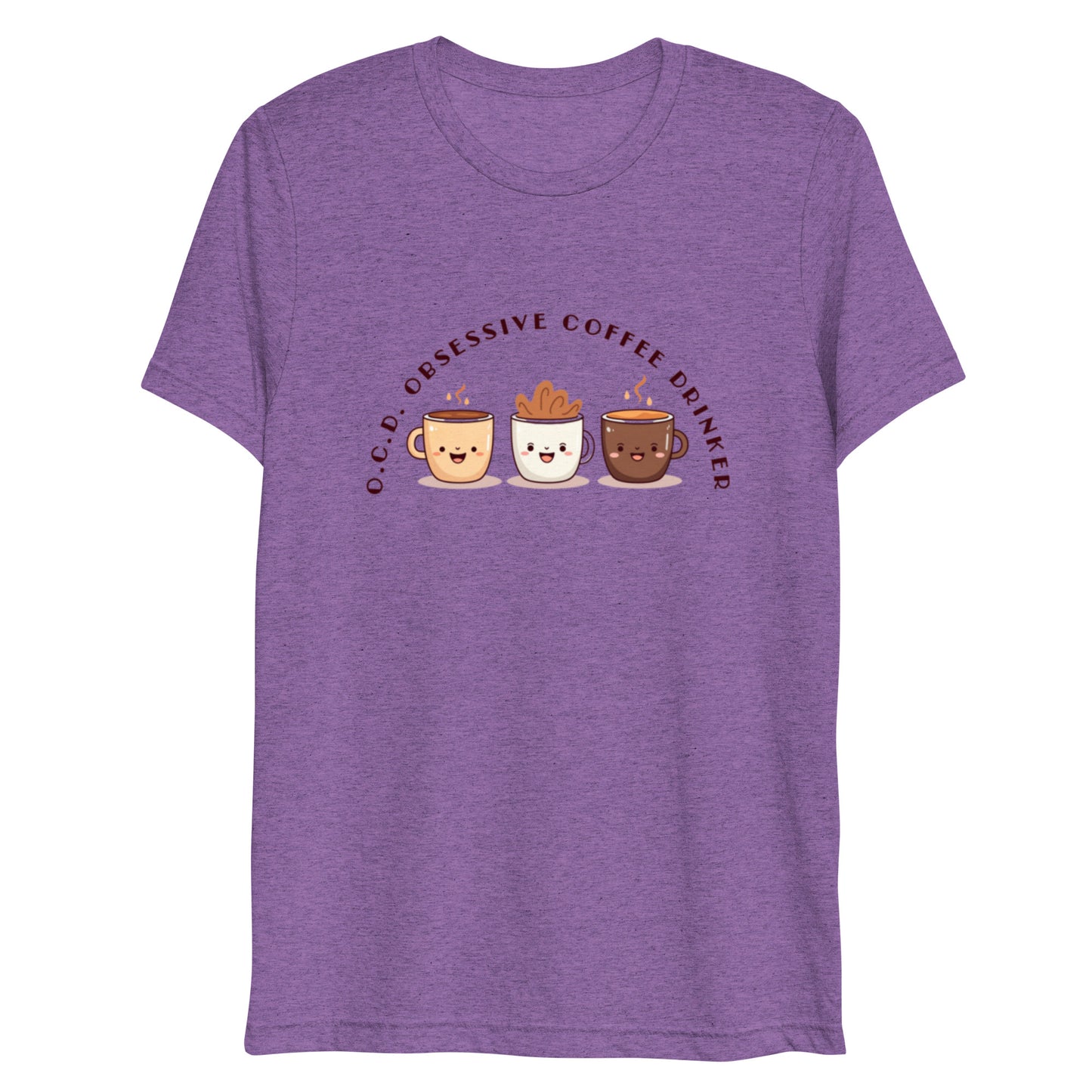 HUMOROUS "OCD" COFFEE Short sleeve t-shirt