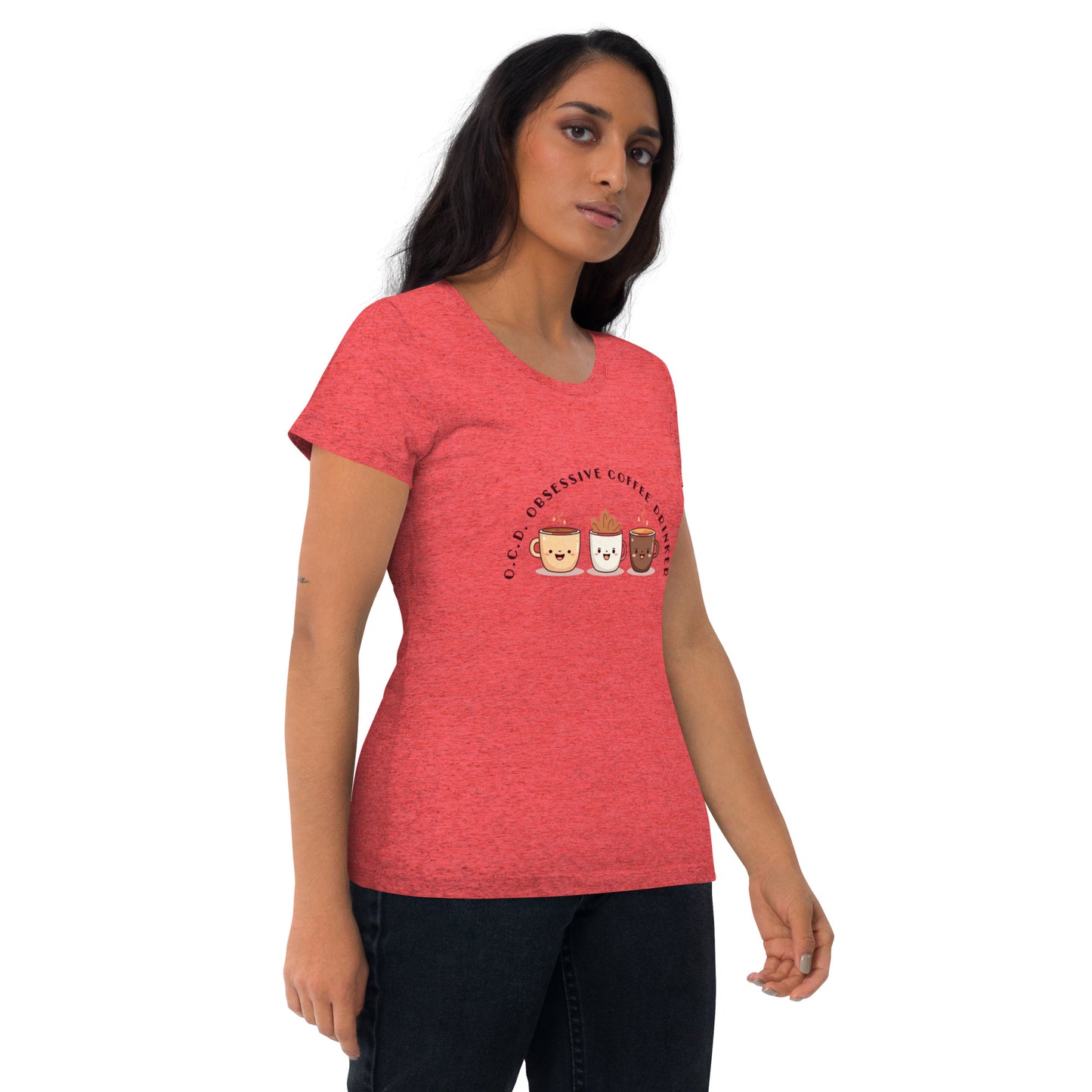 HUMOROUS "OCD" COFFEE Short sleeve t-shirt