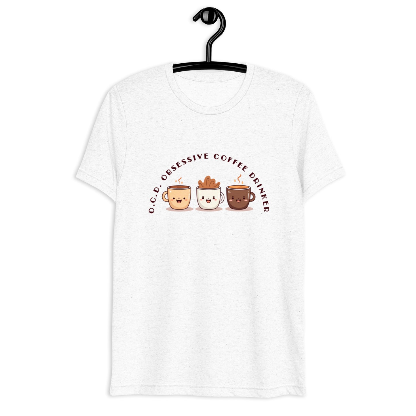 HUMOROUS "OCD" COFFEE Short sleeve t-shirt