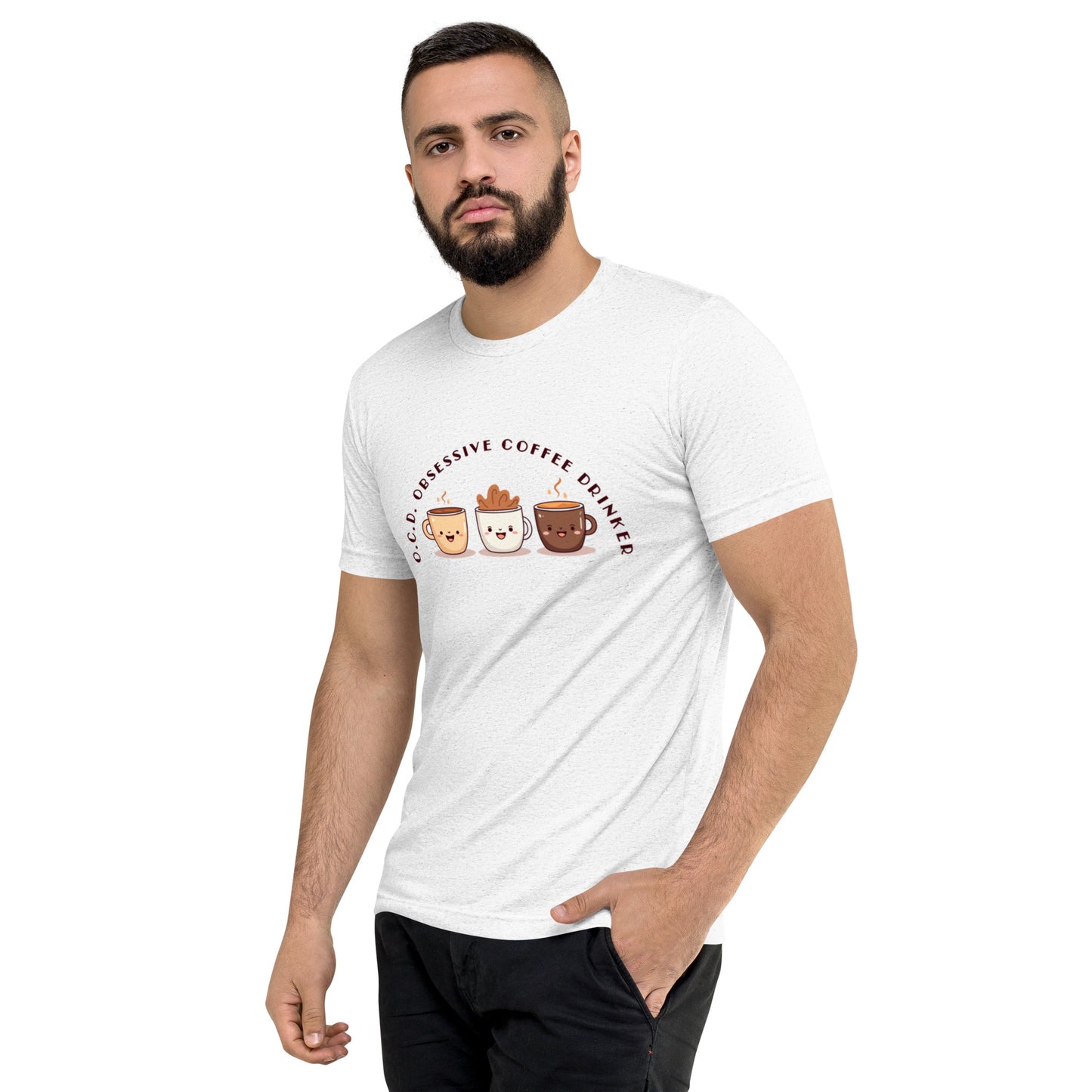 HUMOROUS "OCD" COFFEE Short sleeve t-shirt