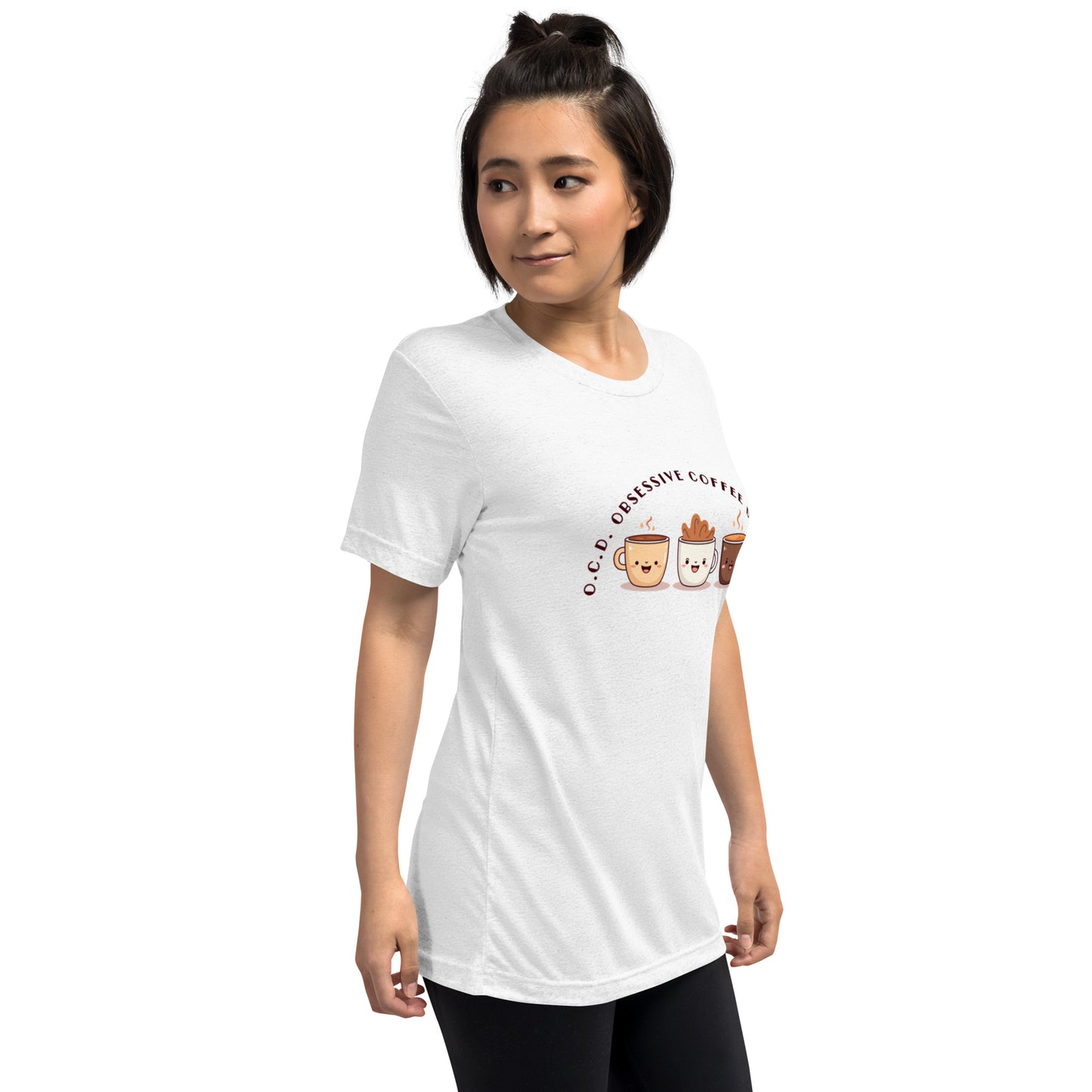 HUMOROUS "OCD" COFFEE Short sleeve t-shirt