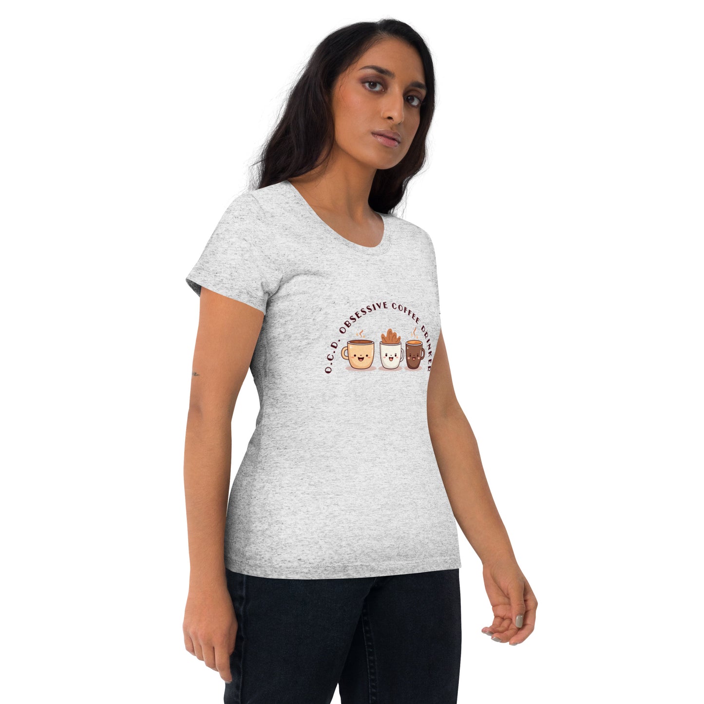 HUMOROUS "OCD" COFFEE Short sleeve t-shirt